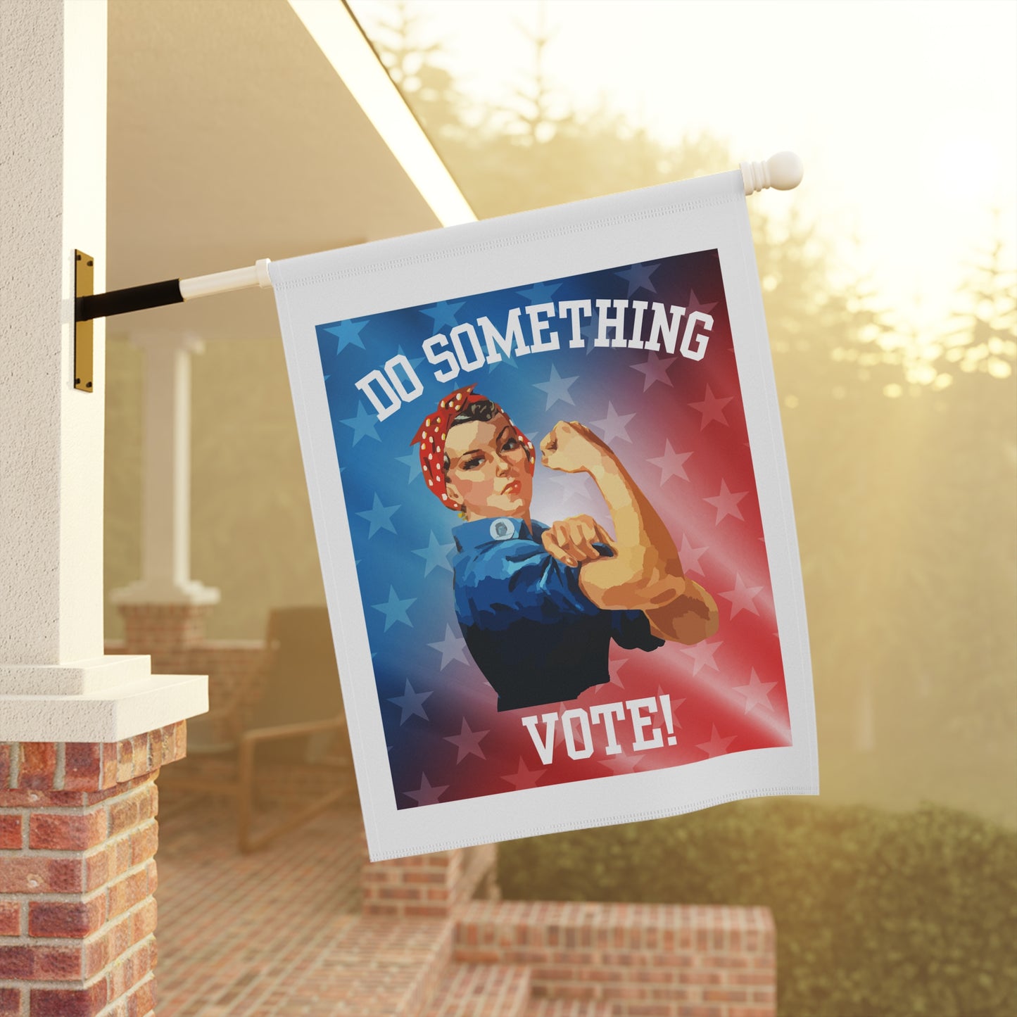 Rosie the Riveter Do Something Garden Flag
