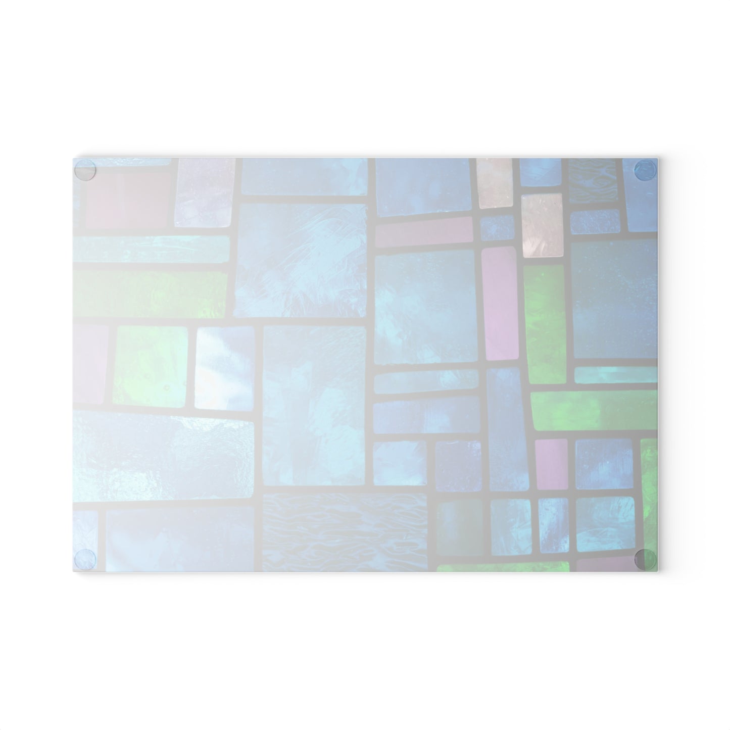 Blue Green Stained Glass Cutting Board | Mosaic Kitchen Decor