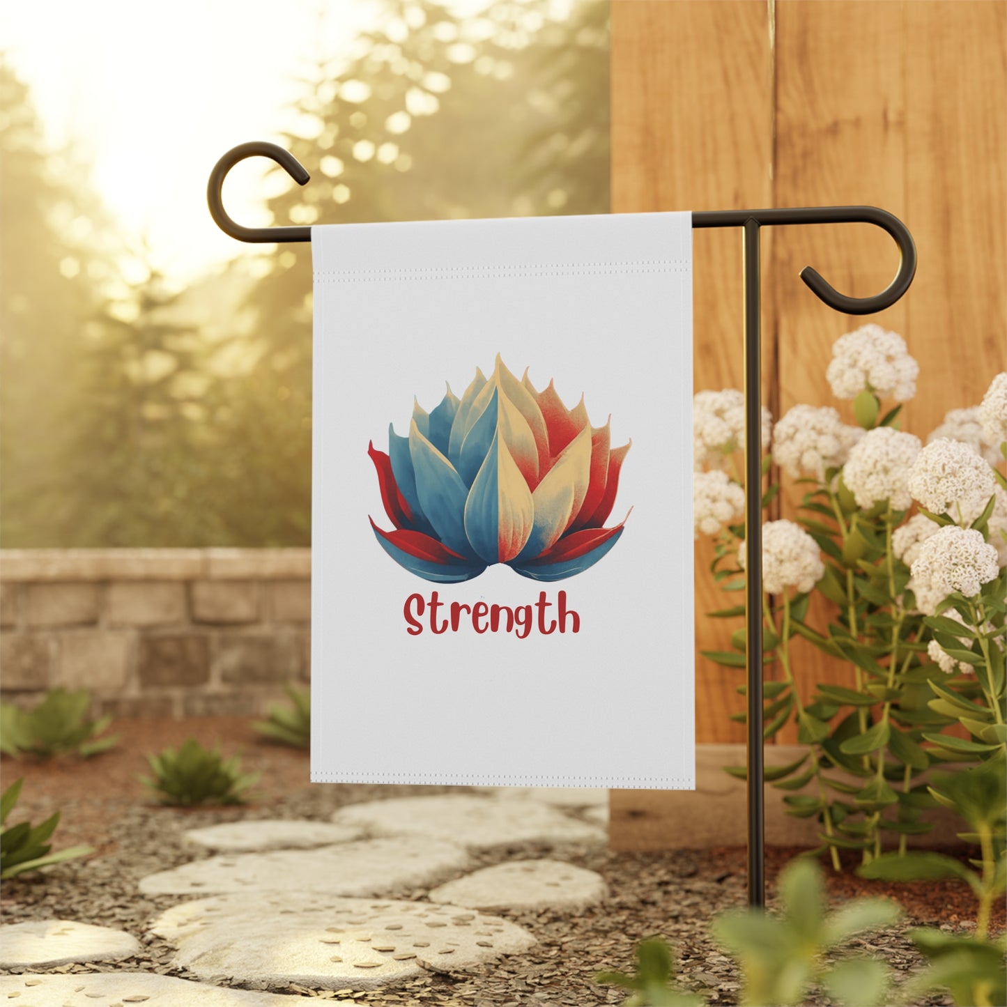 Garden Flag Lotus Flower Lotus Strength Garden Flag Namaste Inspirational