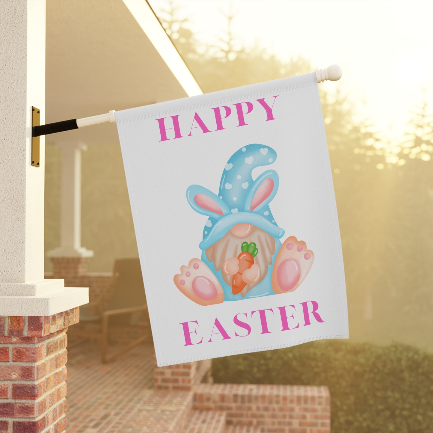 Easter Garden Banner | Cute Bunny Decor | Spring Home Accent