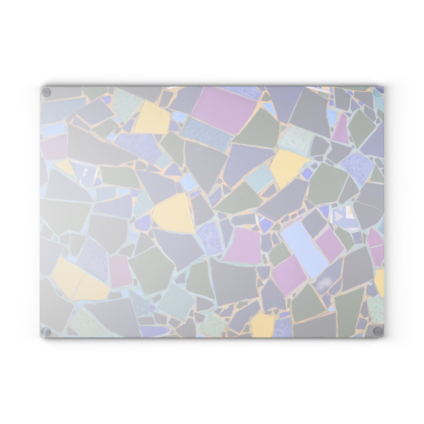Colorful Mosaic Glass Cutting Board | Stained Glass Kitchen Decor