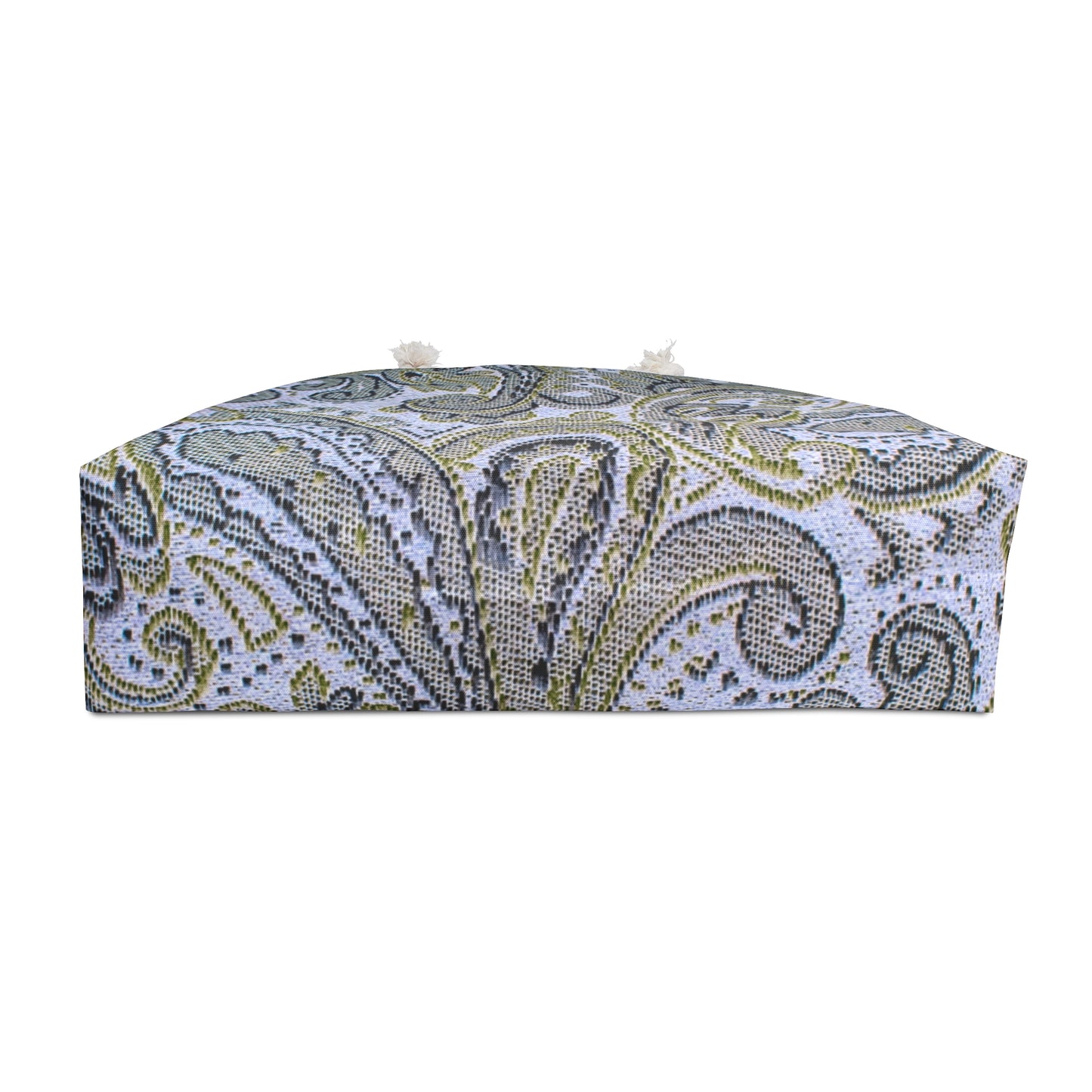 Decorative box with paisley pattern on a white background