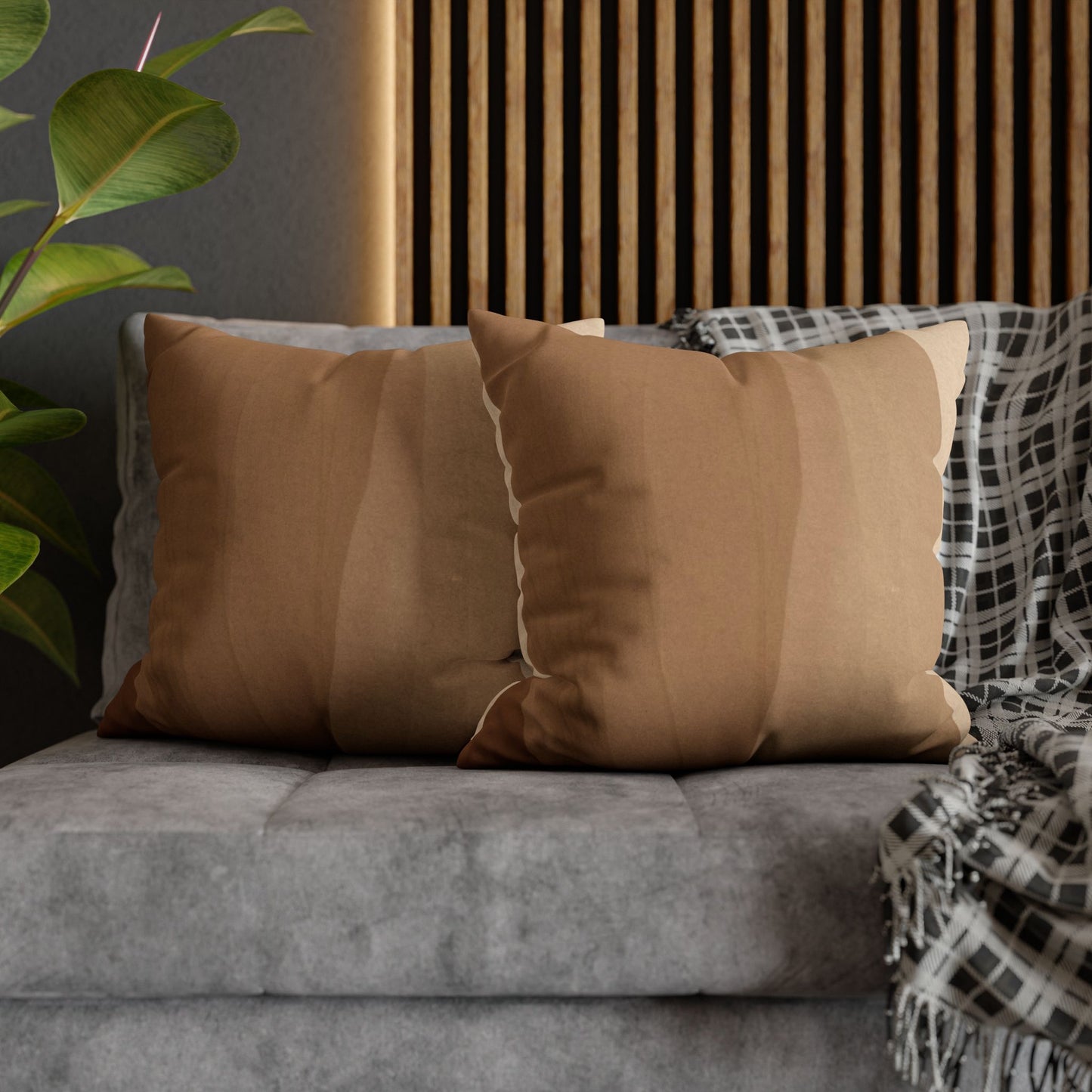 Faux Suede Square Pillowcase