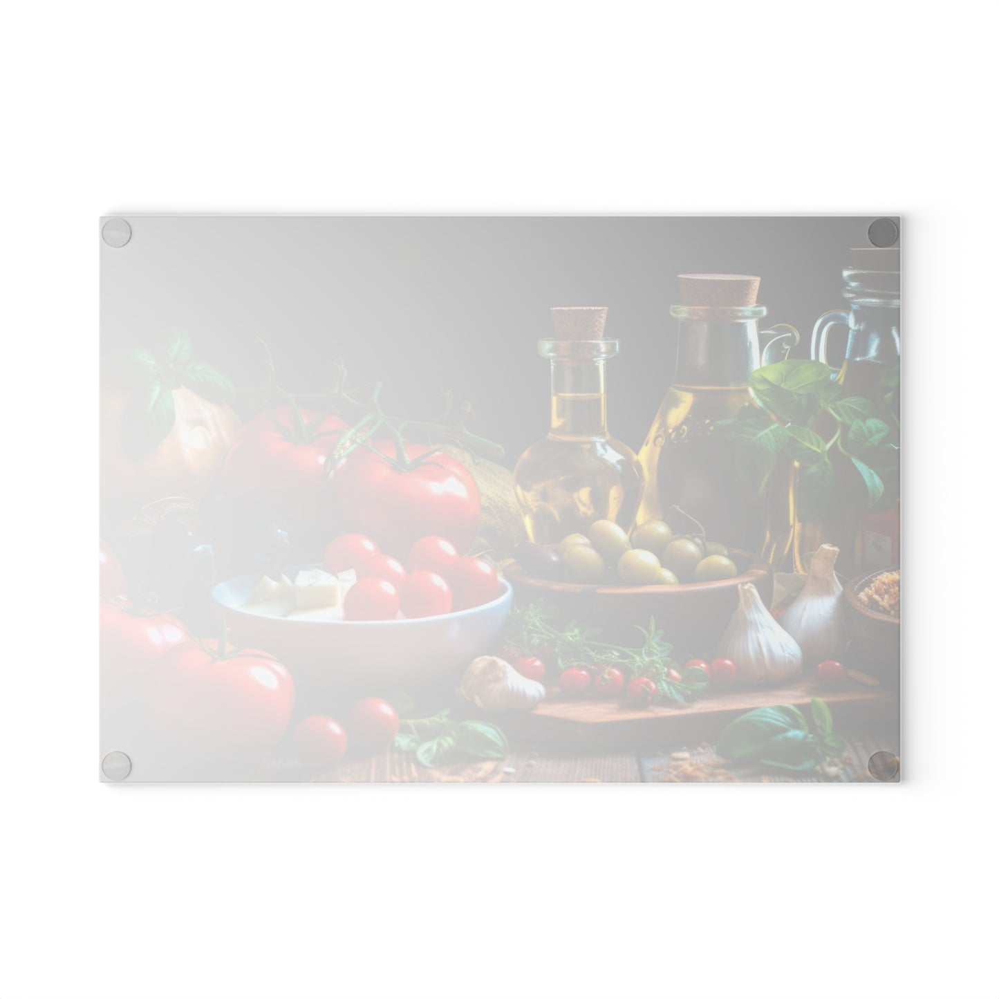 Rustic Farmhouse Glass Cutting Board | Kitchen Decor & Chef Gift
