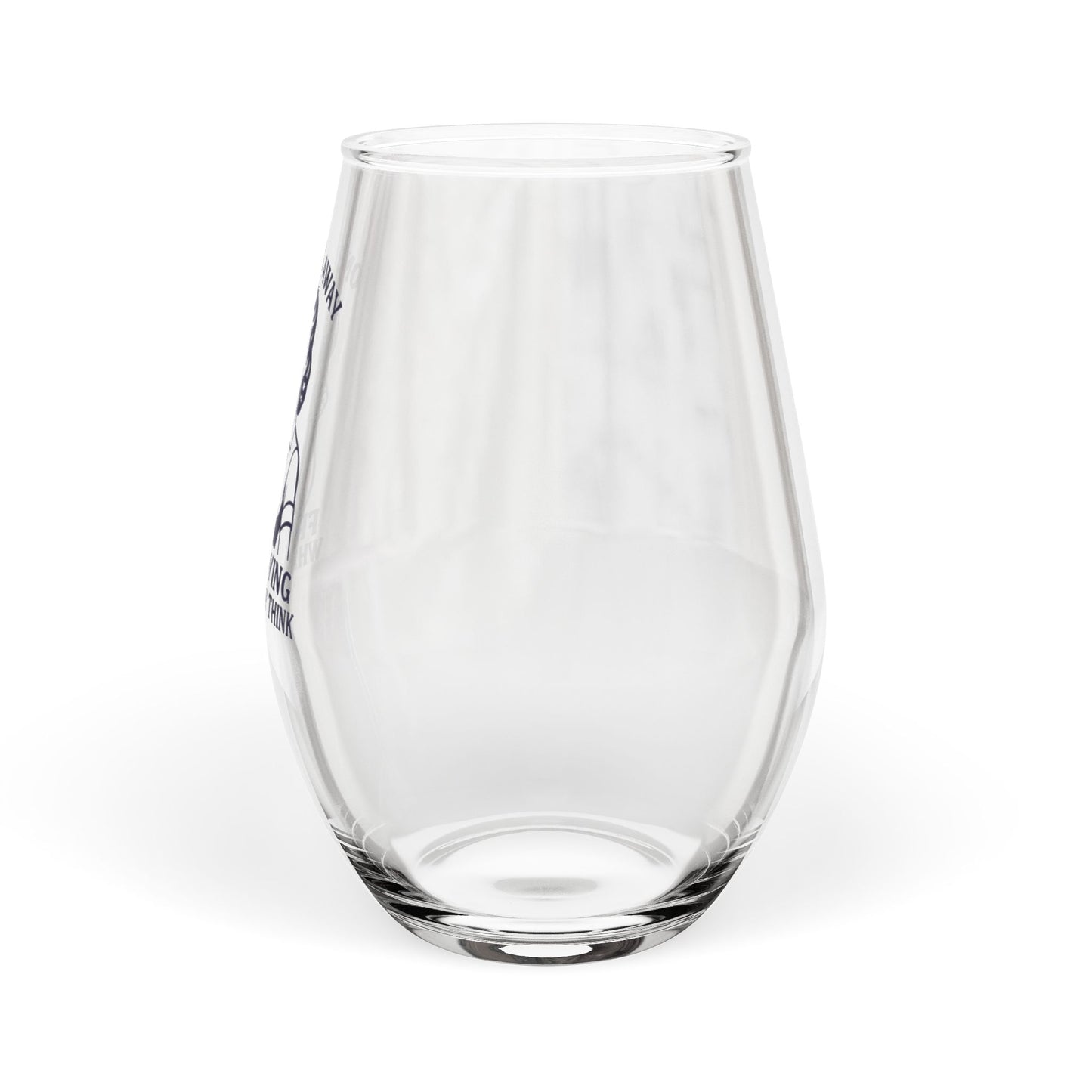 One Glass Away From Saying What I Really Think Stemless Wine Glass – Funny Gift, 11.75oz