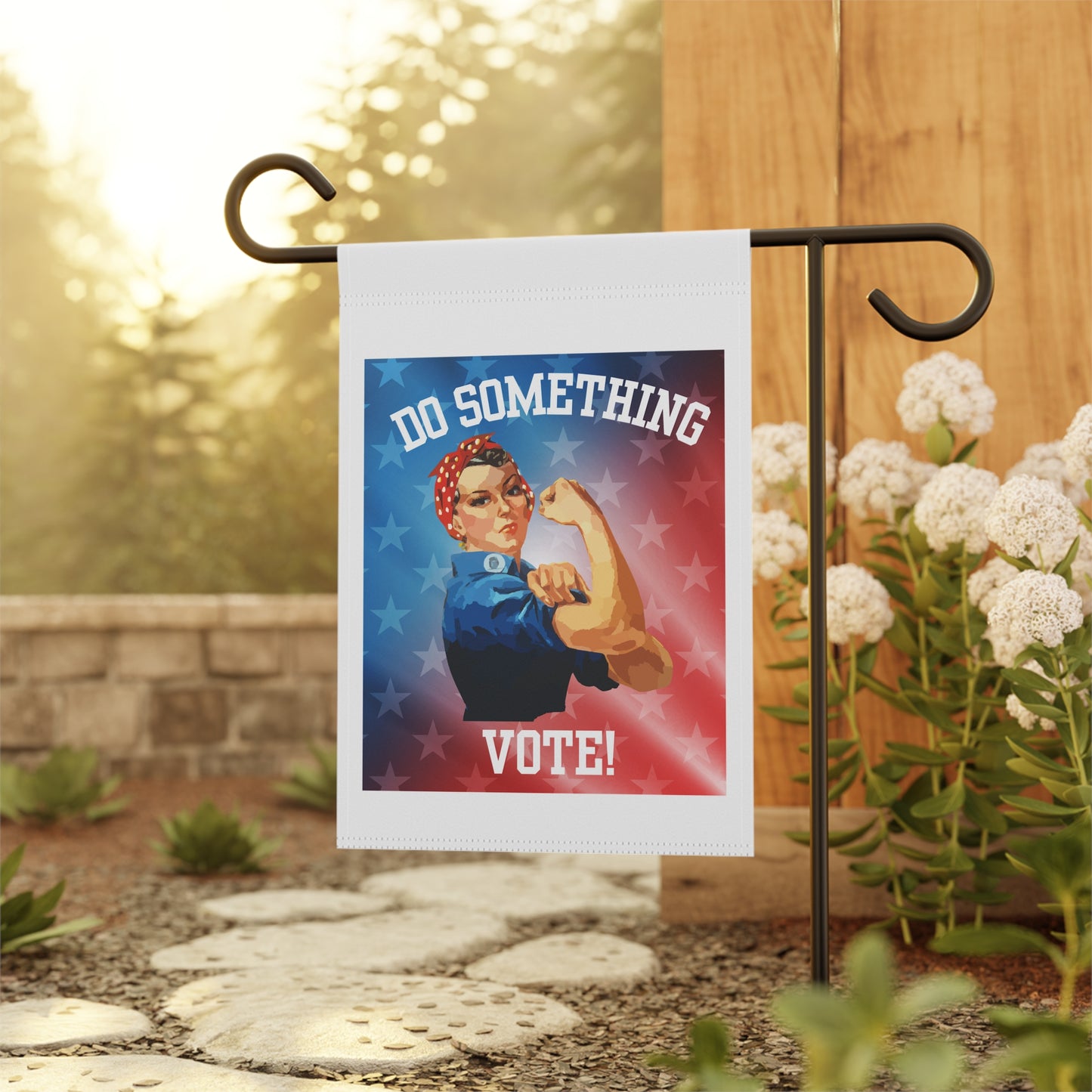 Rosie the Riveter Do Something Garden Flag