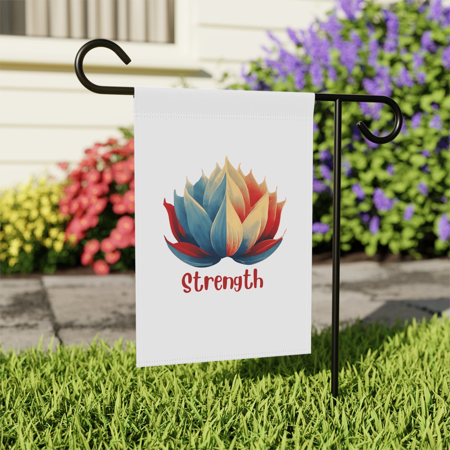 Garden Flag Lotus Flower Lotus Strength Garden Flag Namaste Inspirational