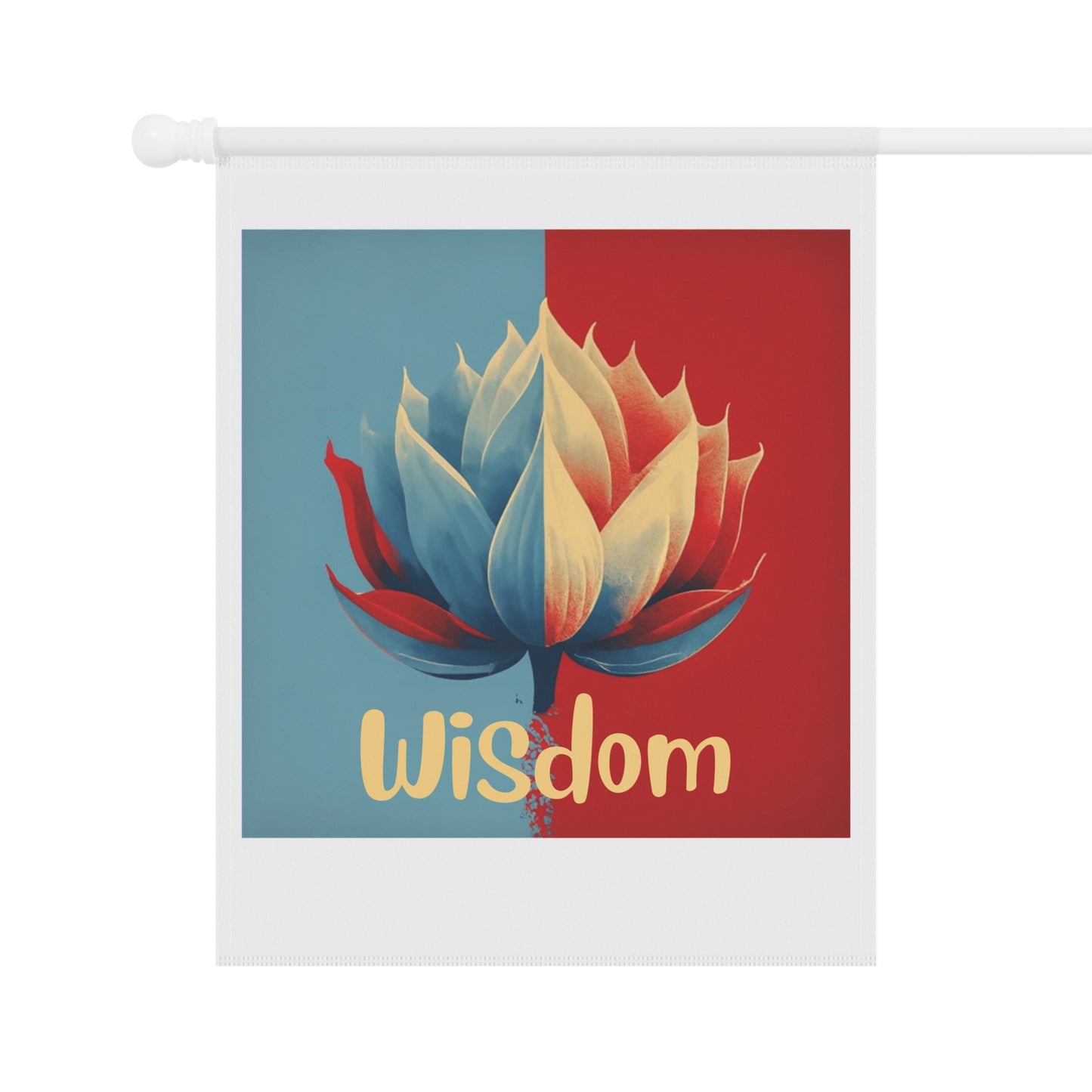 Lotus Flower Lotus Wisdom Garden Flag Namaste Inspirational