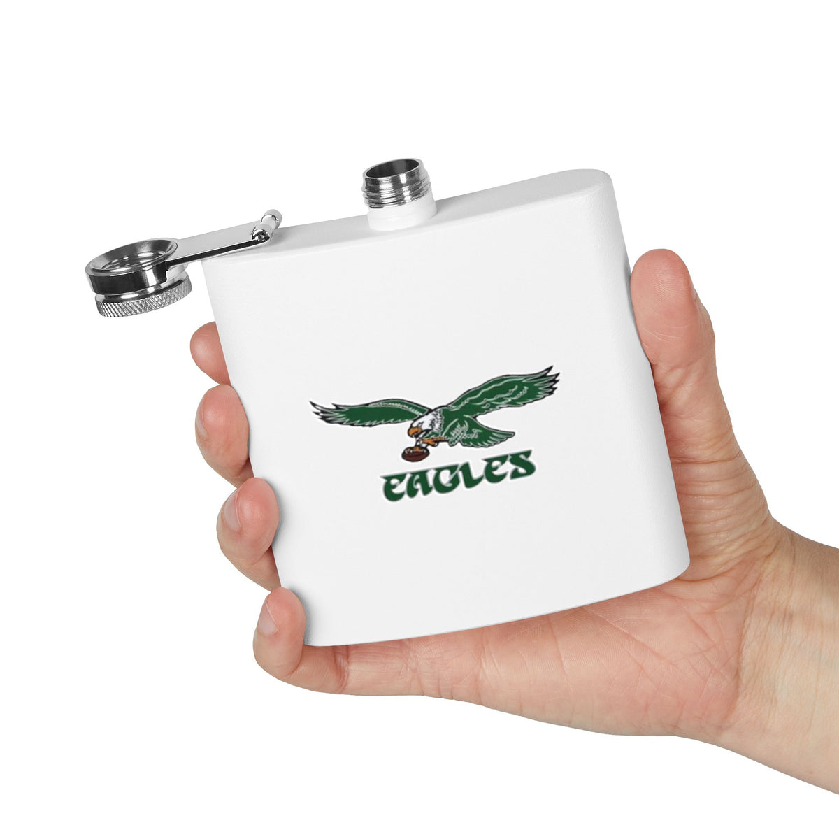 Philadelphia Football Fan Gift Stainless Steel Hip Flask | Tailgate Game Day Flask