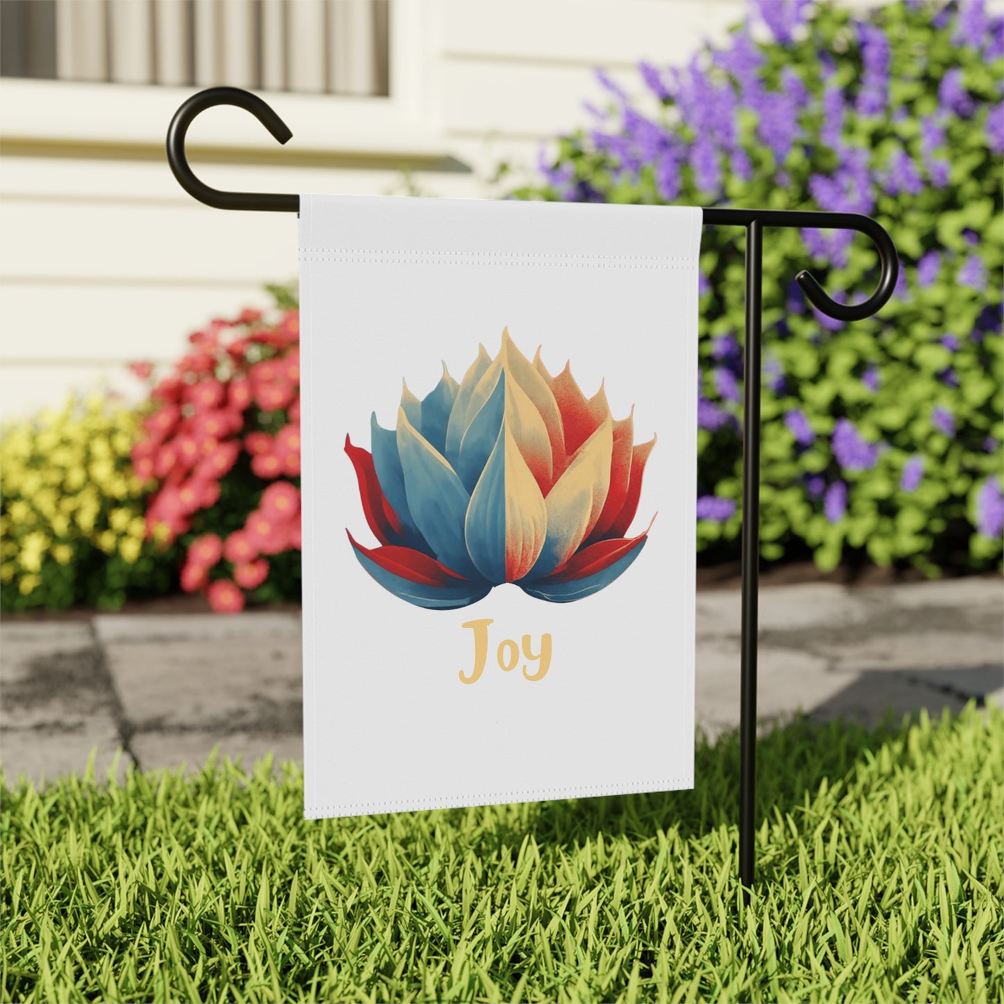 Lotus Flower Lotus Power Joy Garden Flag Namaste Lotus Inspirational