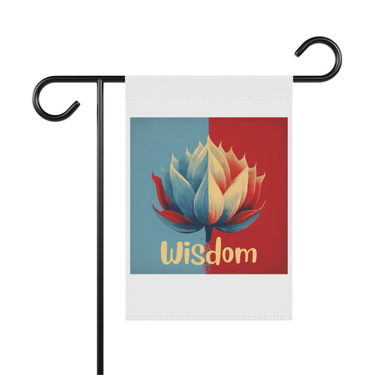 Lotus Flower Lotus Wisdom Garden Flag Namaste Inspirational