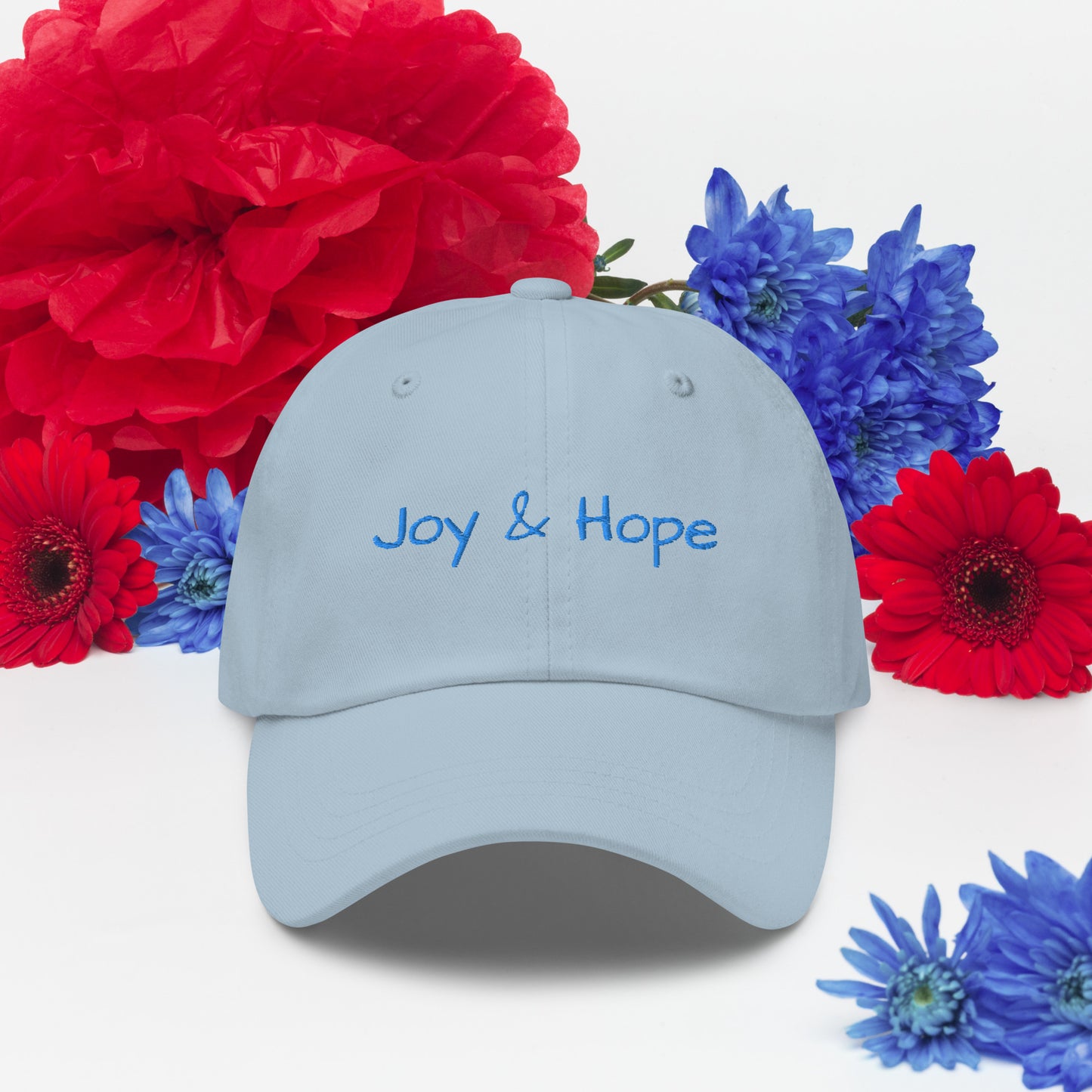 Joy & Hope Embroidered Dad Cap – Inspirational Everyday Hat