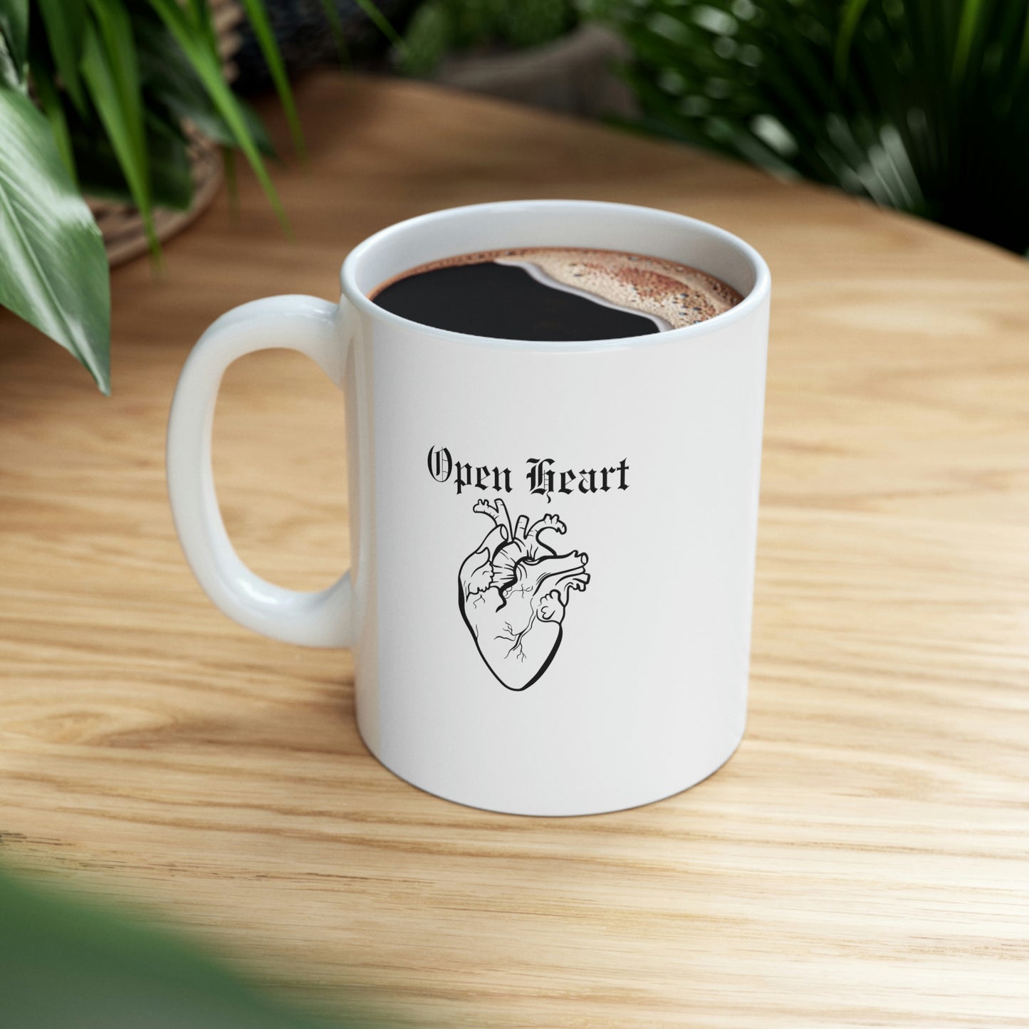 Open Heart Open Mind Inspirational Mug