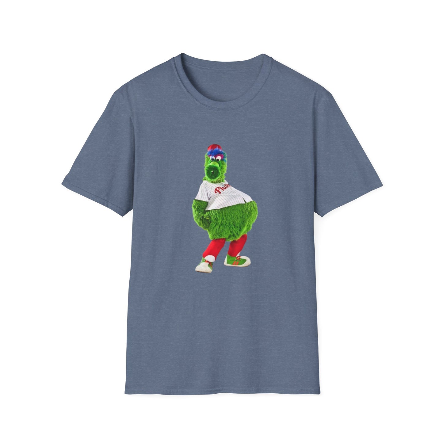 Cartoon Baseball Mascot T-Shirt | Funny Green Character Tee for Sports Lovers