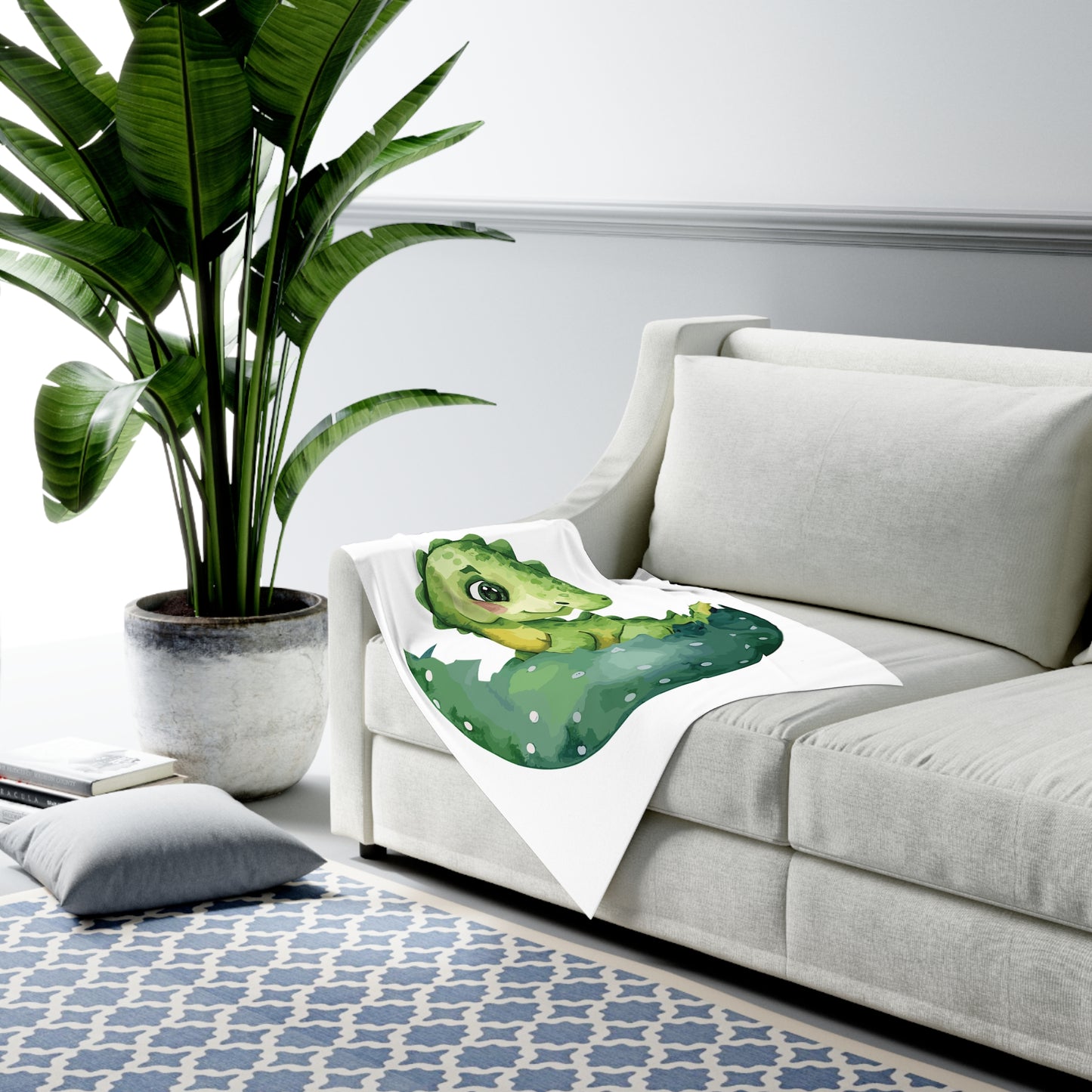 Dragon Baby Swaddle Blanket | Cute Newborn Receiving Blanket | Fantasy Nursery Bedding | Infant Shower Gift