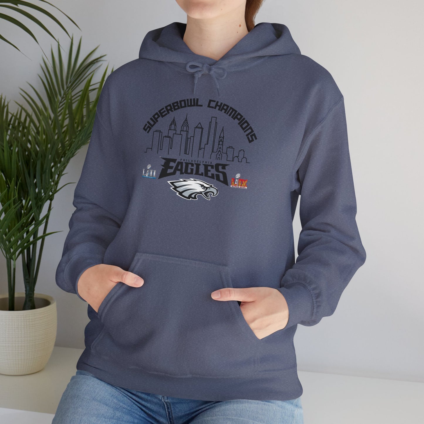Philadelphia Football Super Bowl Champions Hoodie, Philly Skyline Football Sweatshirt, Philadelphia Fan Gear