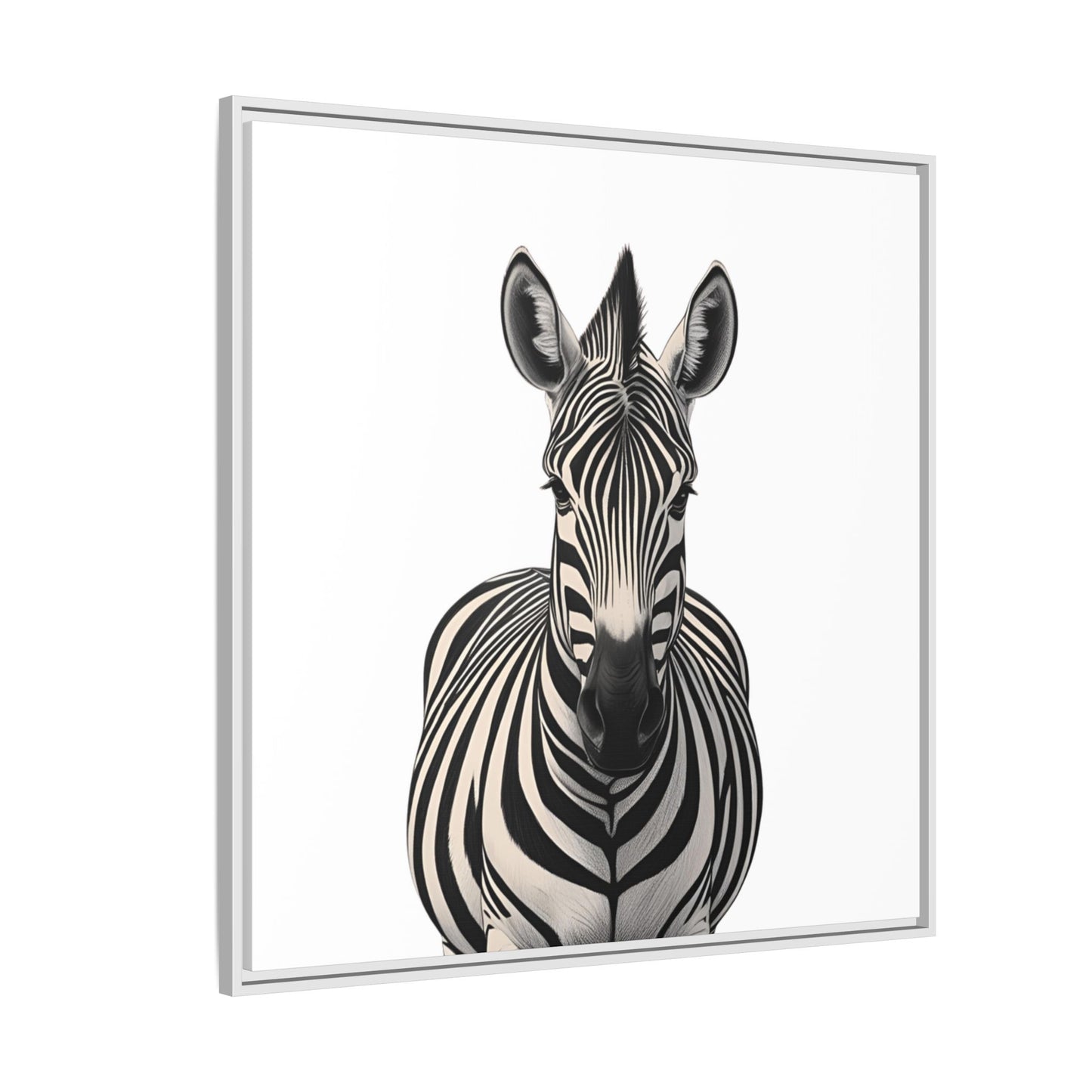 Striking Zebra Wall Art Black & White Wildlife Photography Print, Safari Animal Home Decor, Zebra Lover Nursery Room Gift