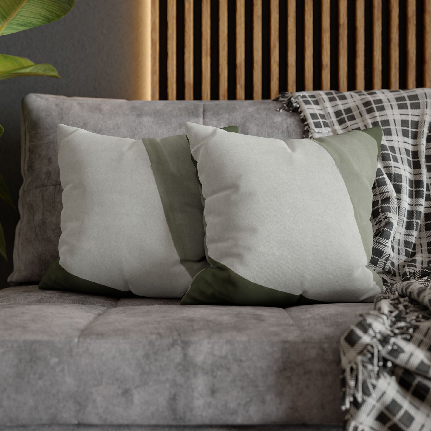Modern Gray Gradient Square Cushion Cover, Throw Pillow Cover