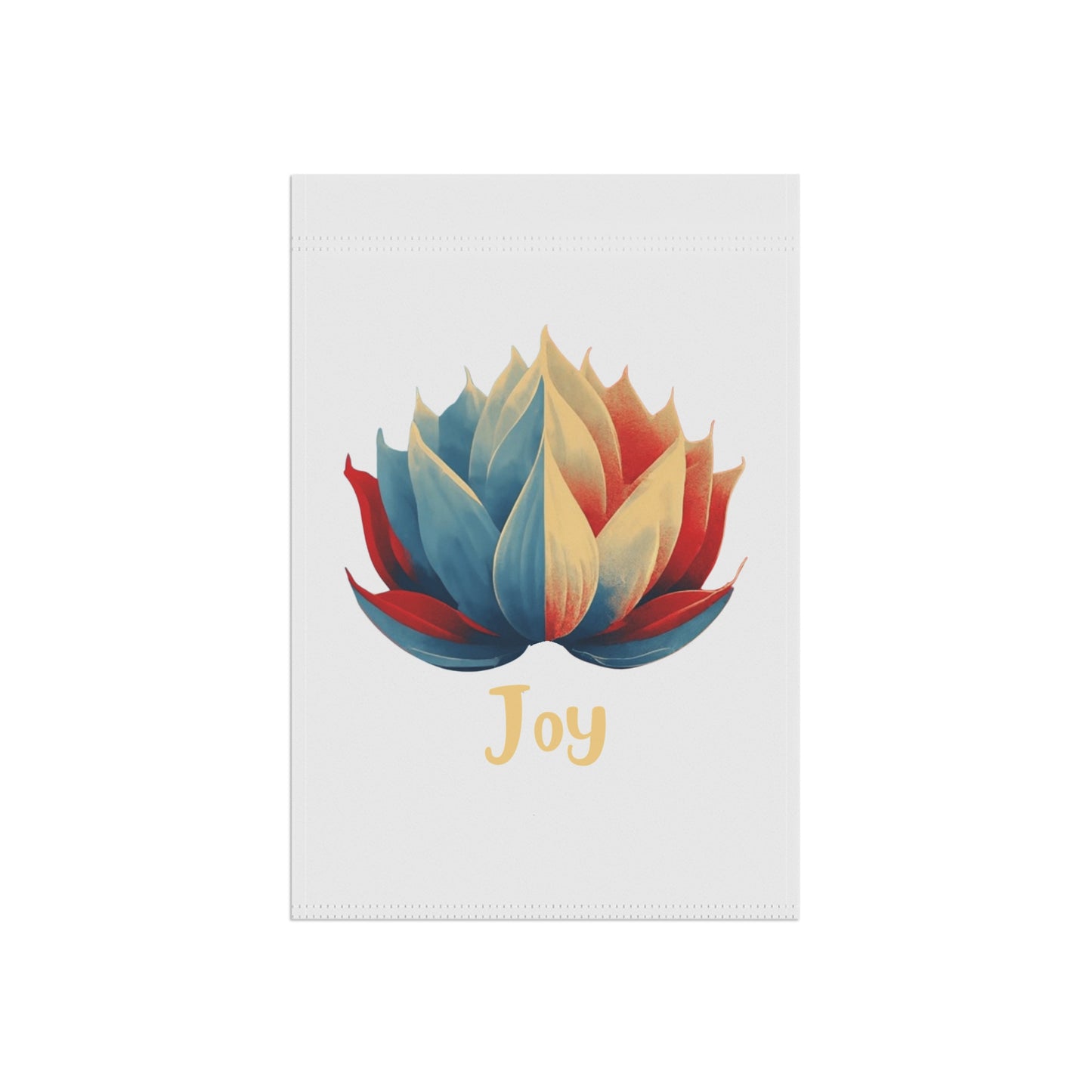 Joy Lotus Garden Flag | Colorful Floral Outdoor Flag | Inspirational Yard Decor | Peaceful Garden Accent | Housewarming Gift