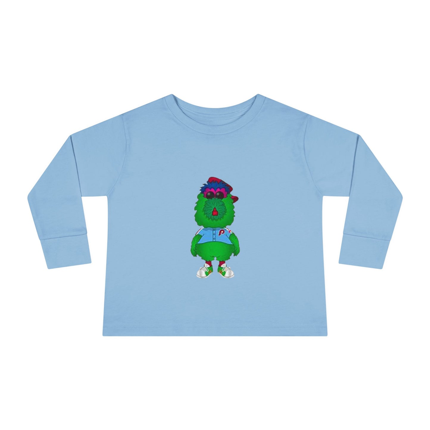 Cartoon Monster Toddler Long Sleeve Tee | Funny Baseball Fan Shirt