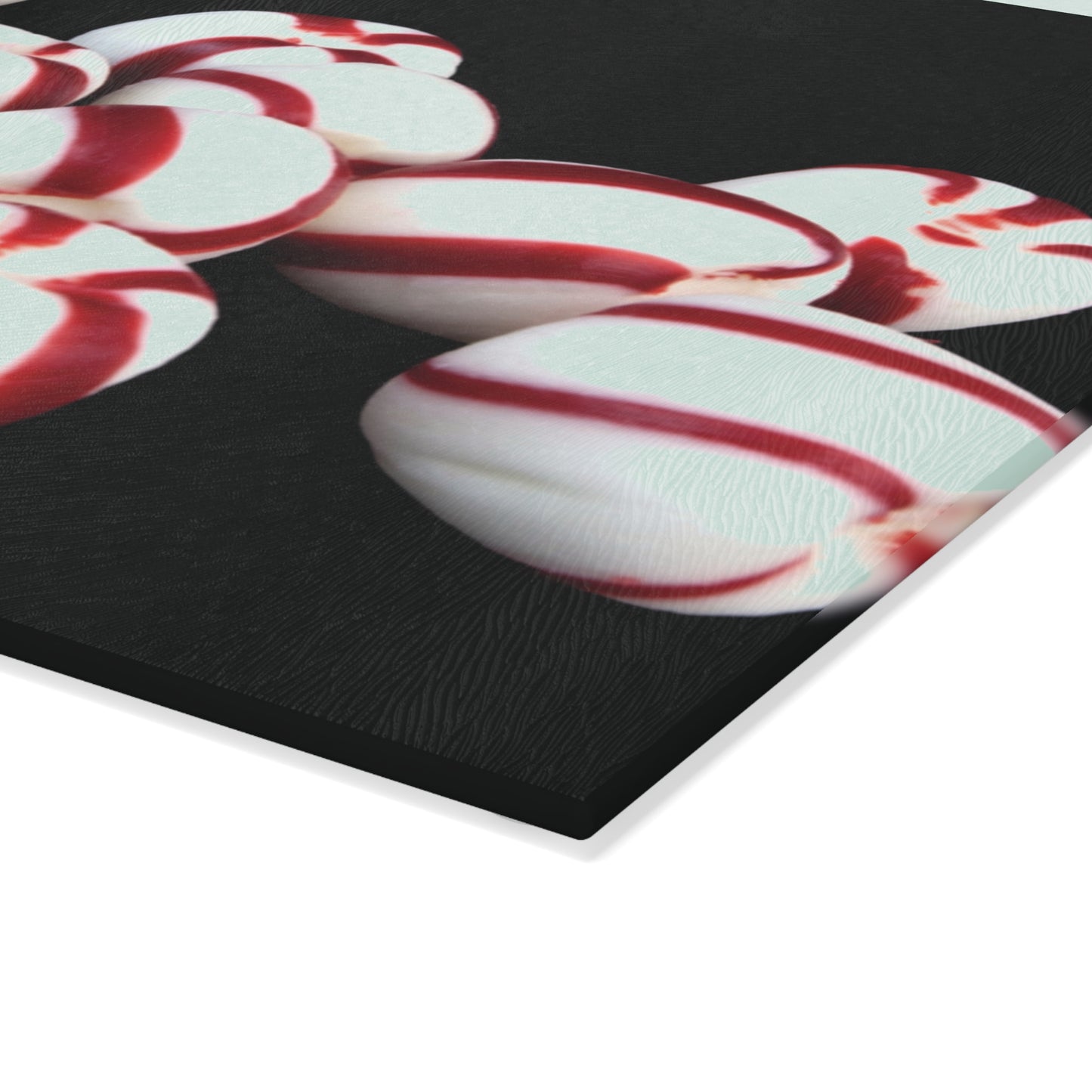 Peppermint Candy Glass Cutting Board | Festive Christmas Kitchen Decor