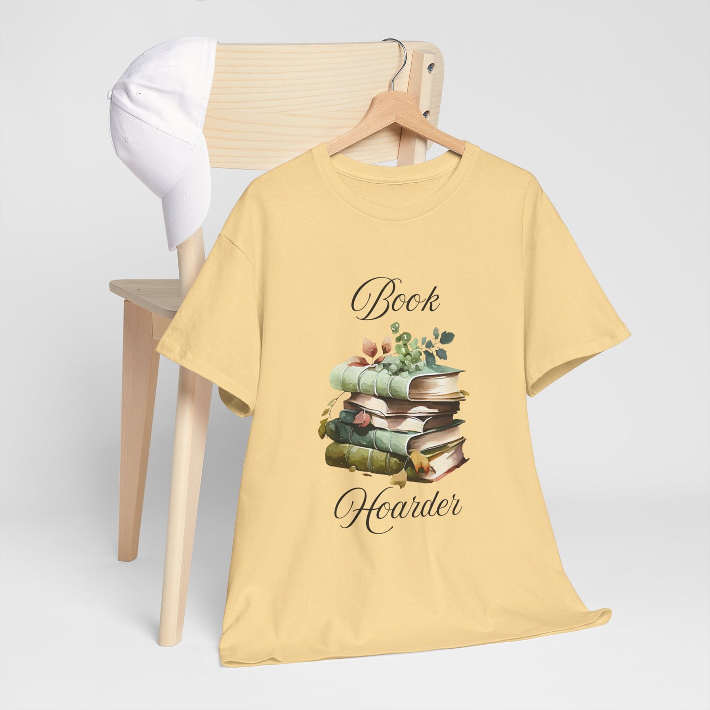 Book Hoarder Unisex Heavy Cotton Tee Perfect for Book Lovers Readers and Library Enthusiasts Great Gift for Holidays and Birthdays