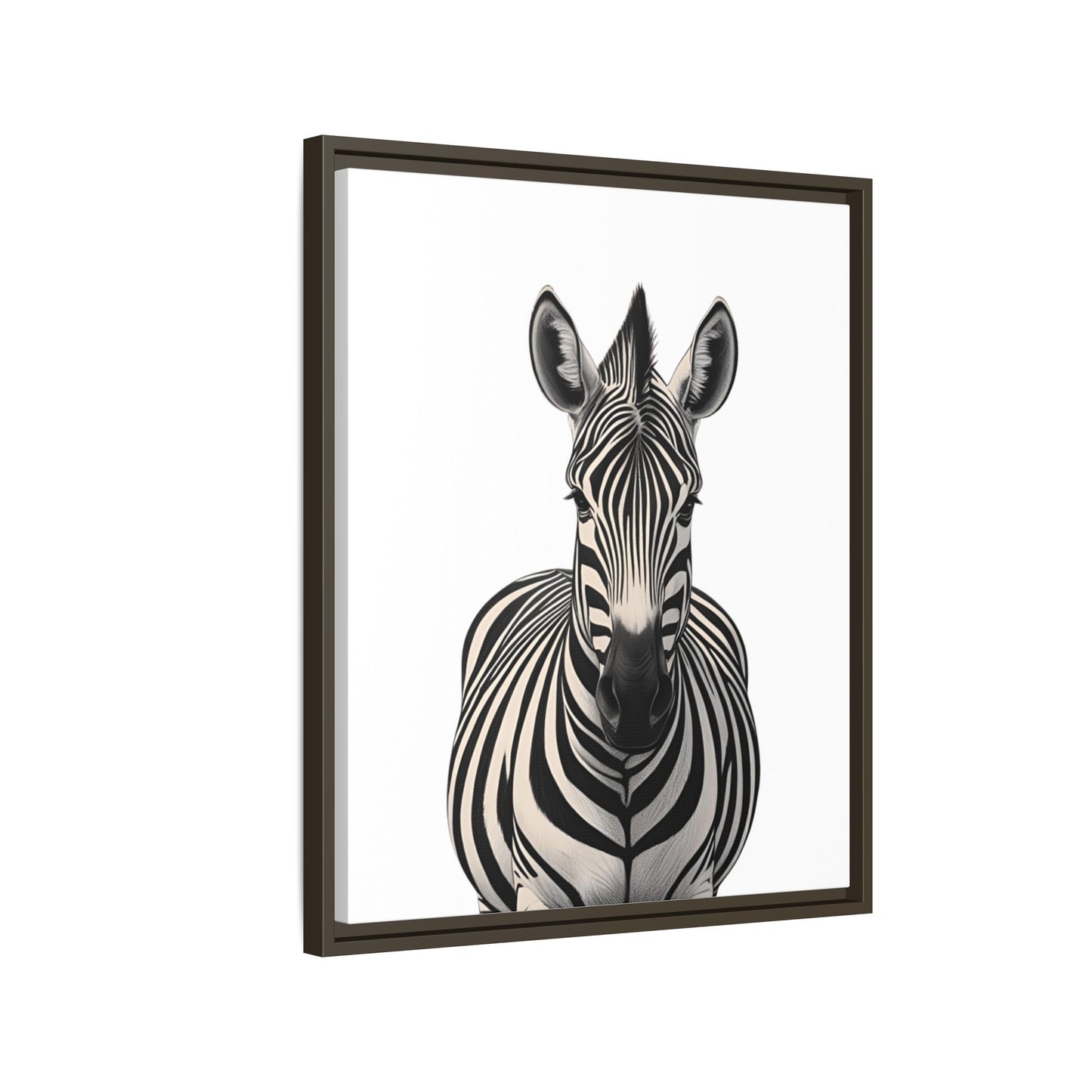 Striking Zebra Wall Art Black & White Wildlife Photography Print, Safari Animal Home Decor, Zebra Lover Nursery Room Gift