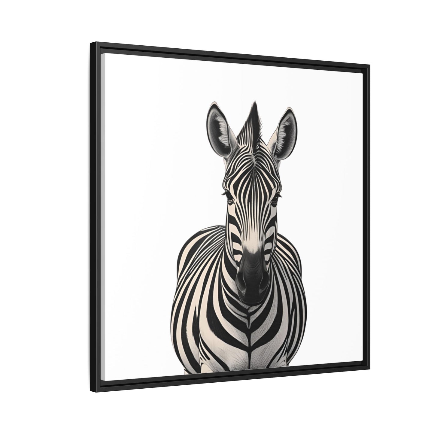 Striking Zebra Wall Art Black & White Wildlife Photography Print, Safari Animal Home Decor, Zebra Lover Nursery Room Gift
