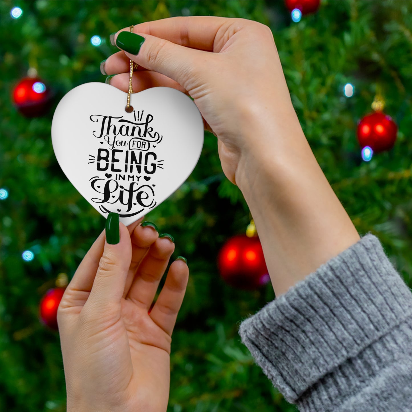 Ornament - Thank You For Being In My Life | Christmas Newlywed Anniversary Gift