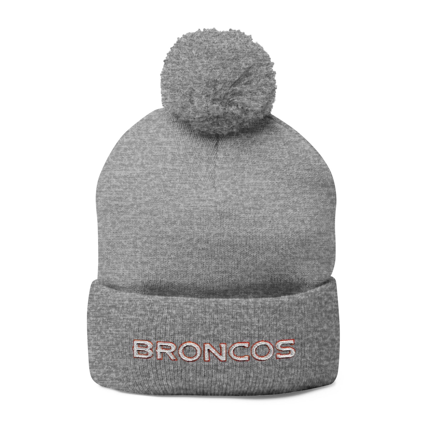 Broncos Knit Beanie Hat | Denver Broncos Winter Cap | Embroidered Broncos Hat | Football Fan Gift | Denver Game Day Beanie