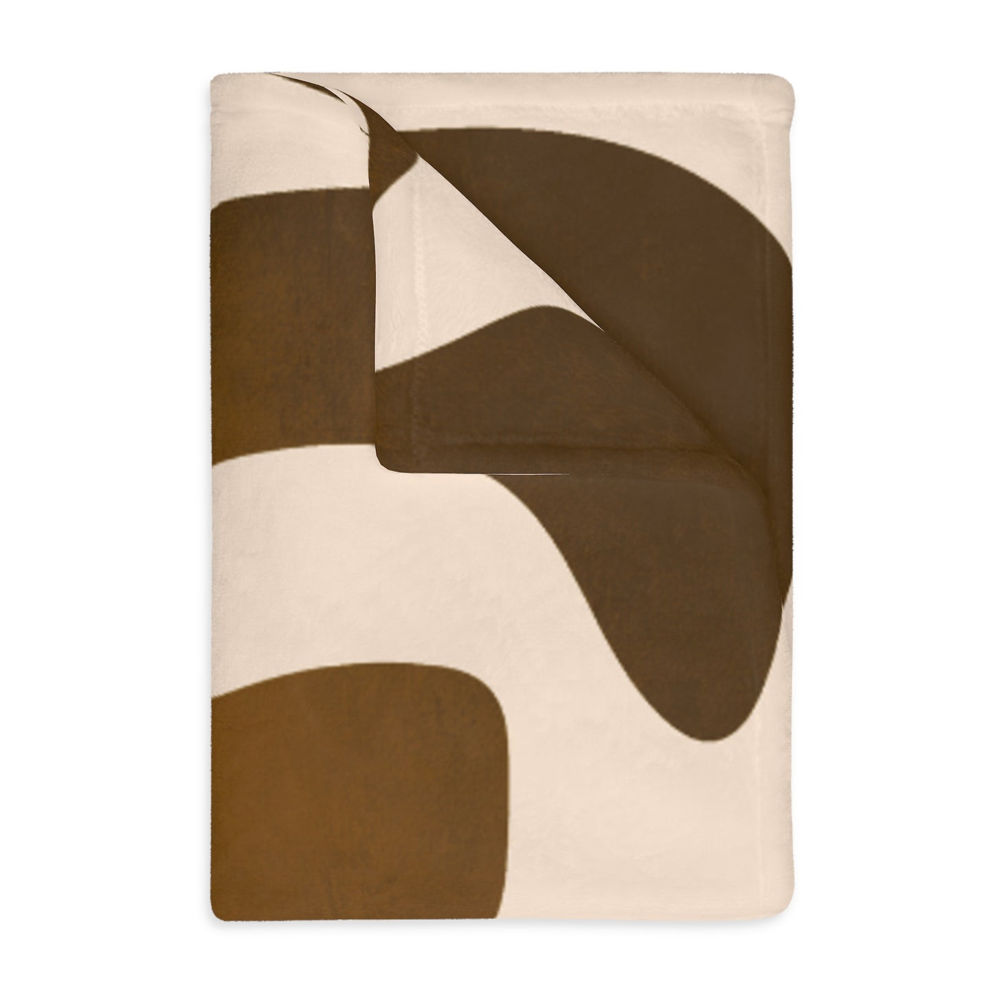 Modern Abstract Microfiber Throw Blanket | Neutral Boho Minimalist Decor