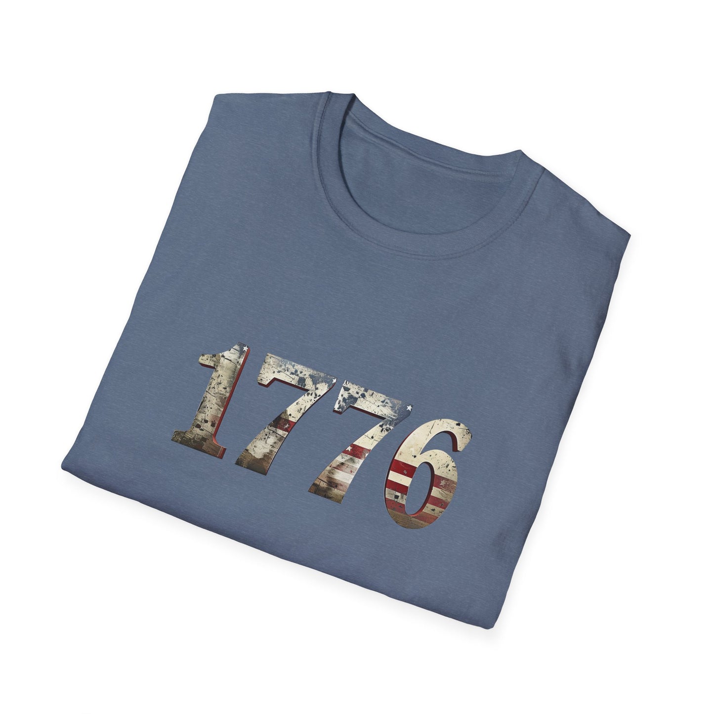 Distressed 1776 Unisex T-Shirt for 4th of July Celebration, Patriotic Tee, Vintage Independence Day Shirt, America Birthday Apparel,