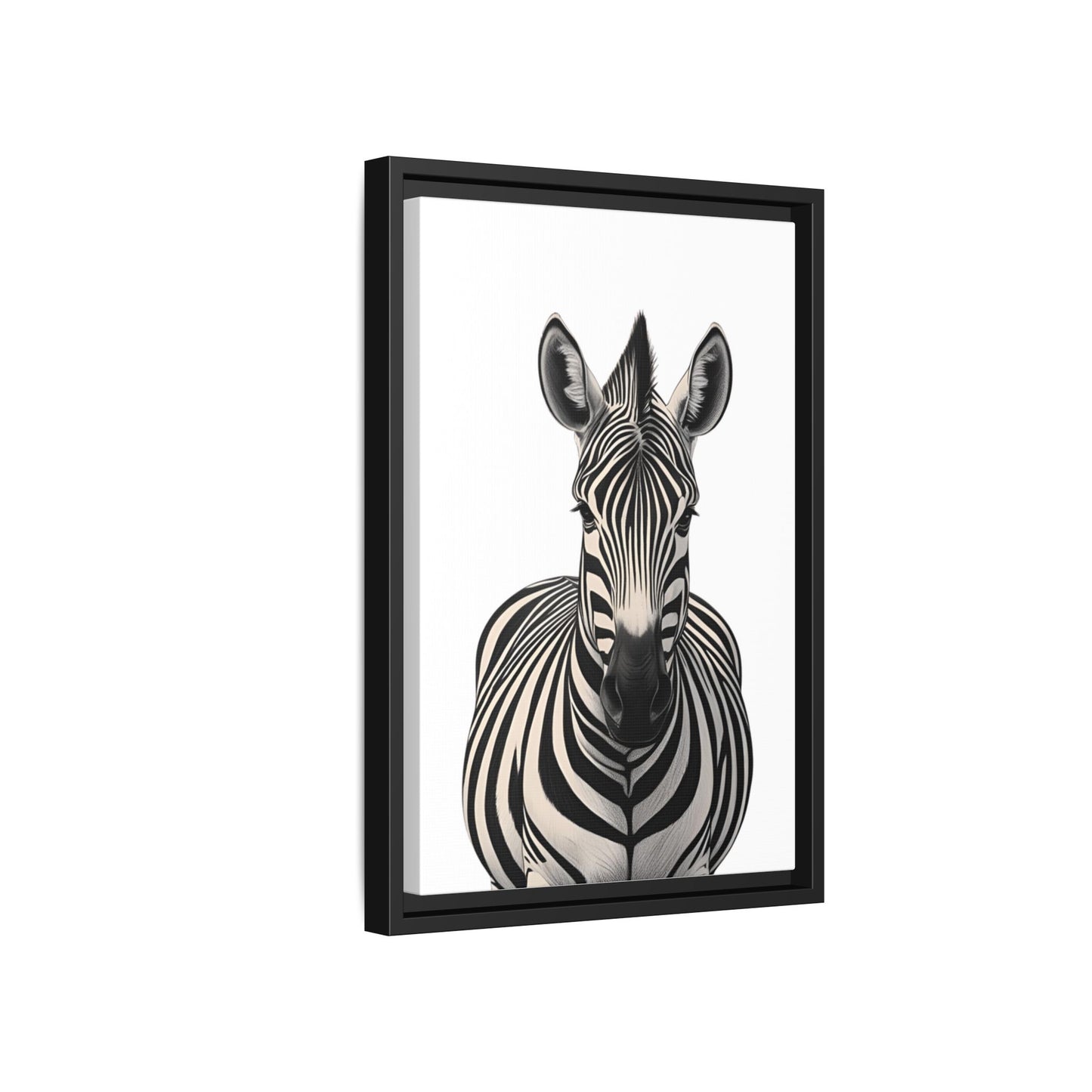 Striking Zebra Wall Art Black & White Wildlife Photography Print, Safari Animal Home Decor, Zebra Lover Nursery Room Gift