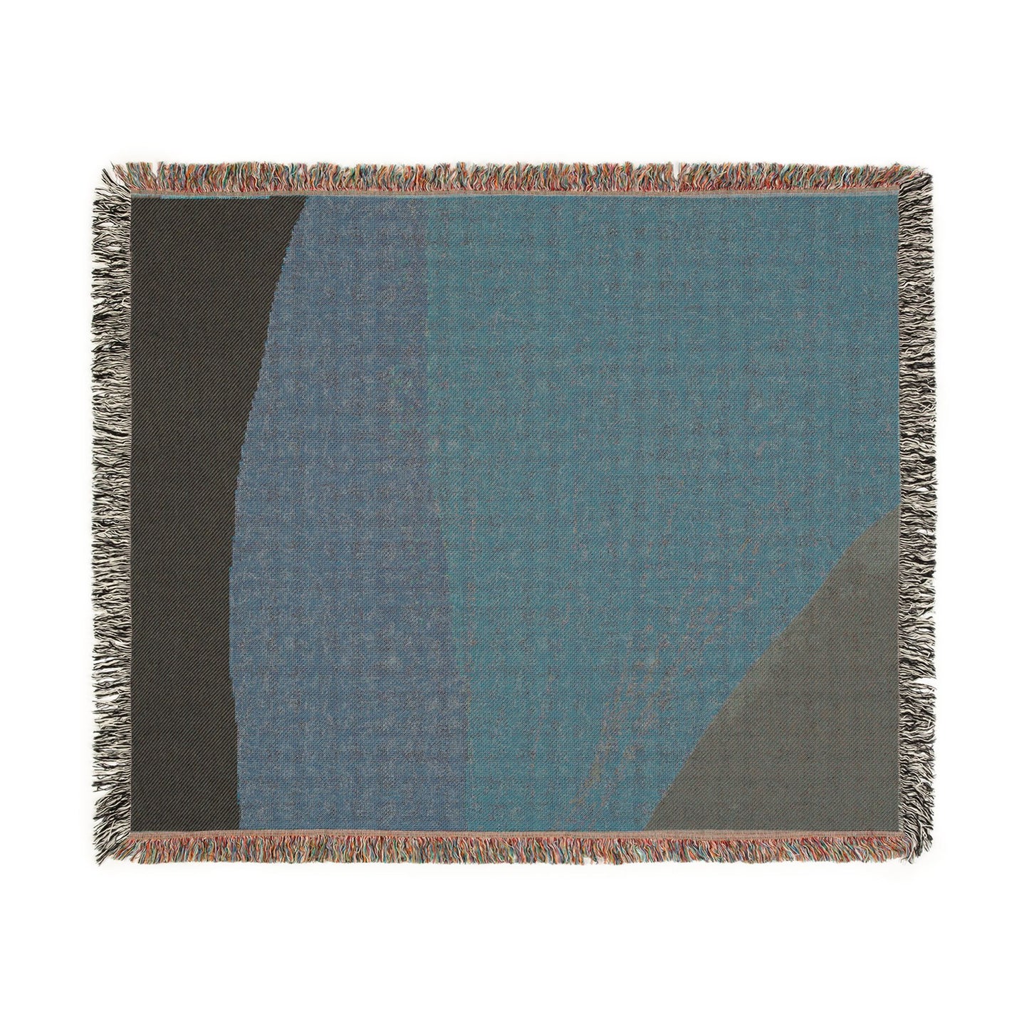 Modern Earth Tone Woven Throw Blanket | Minimalist Boho Decor