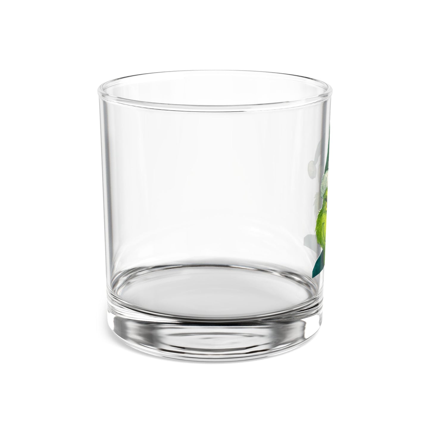 Grinch Inspired Christmas Rocks Glass | Holiday Whiskey Glass | Funny Christmas Glass