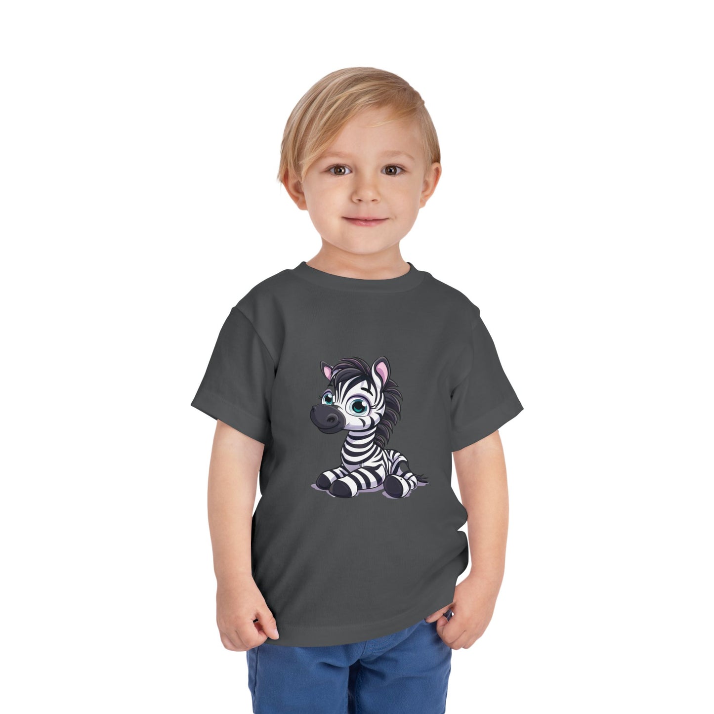 Zebra Toddler & Kids T-Shirt – Cute Safari Animal Graphic Tee for Kids, Jungle Zoo Shirt