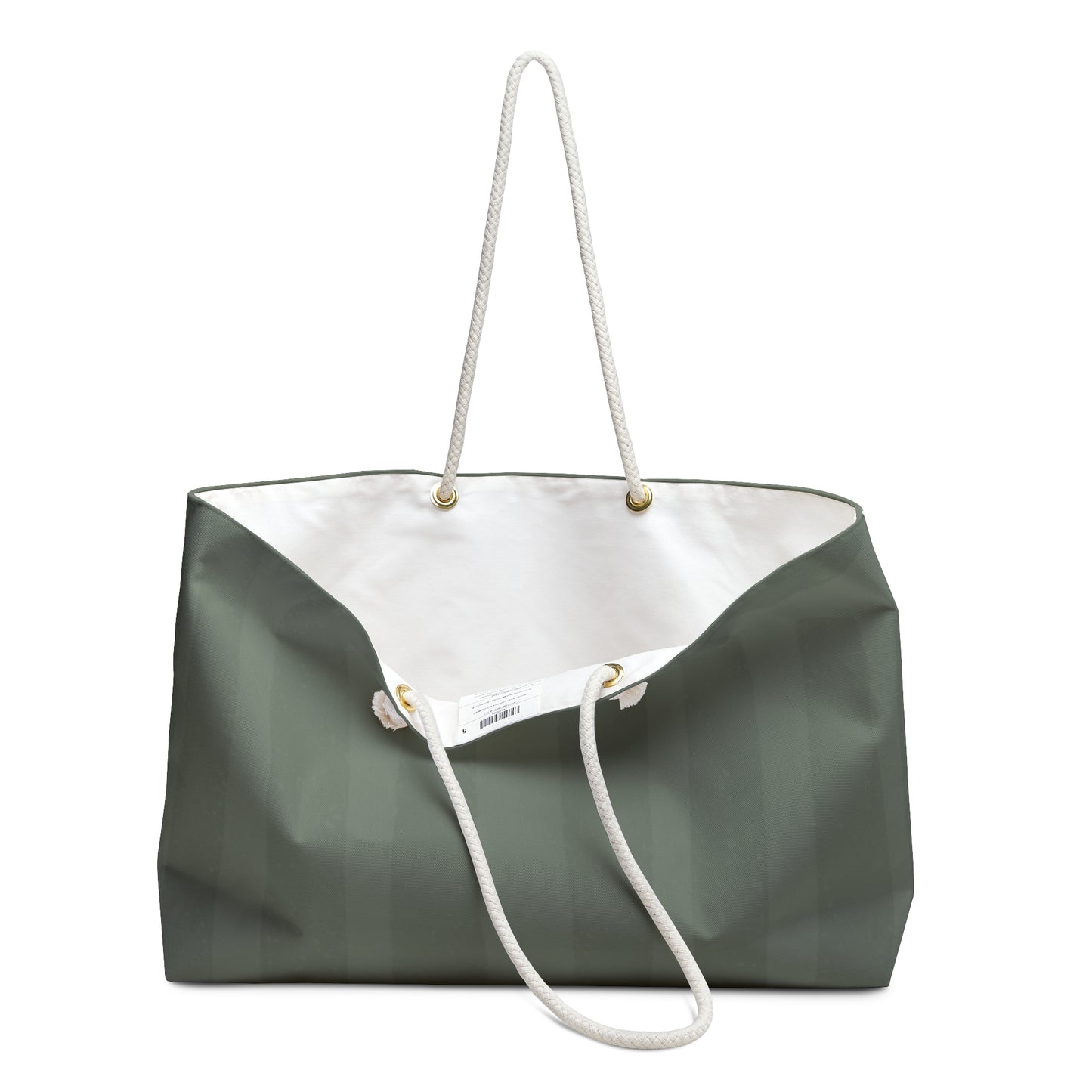 Weekender Bag Olive Green Rope Handle Tote – Minimalist Weekender Bag