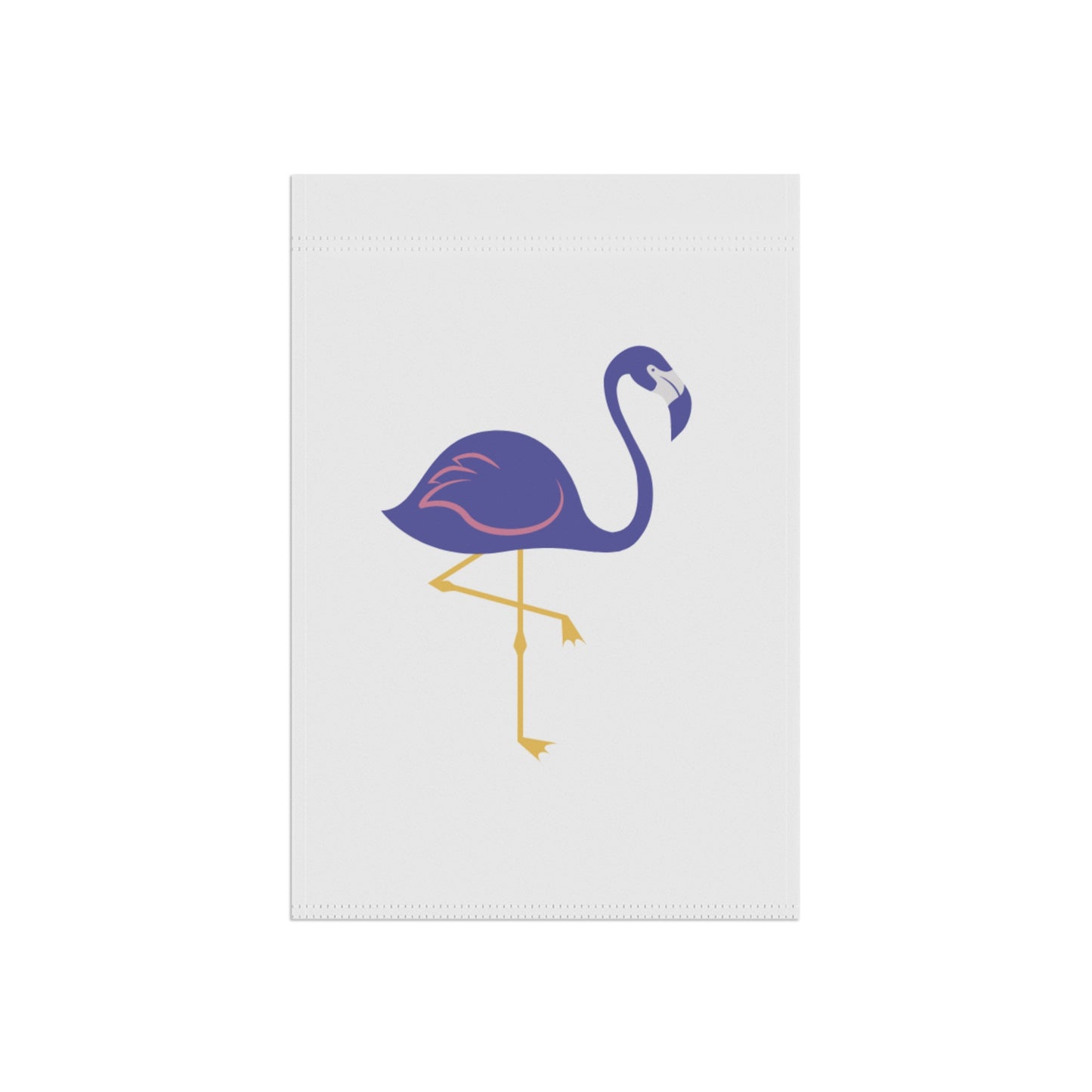 Flamingo design on a white background