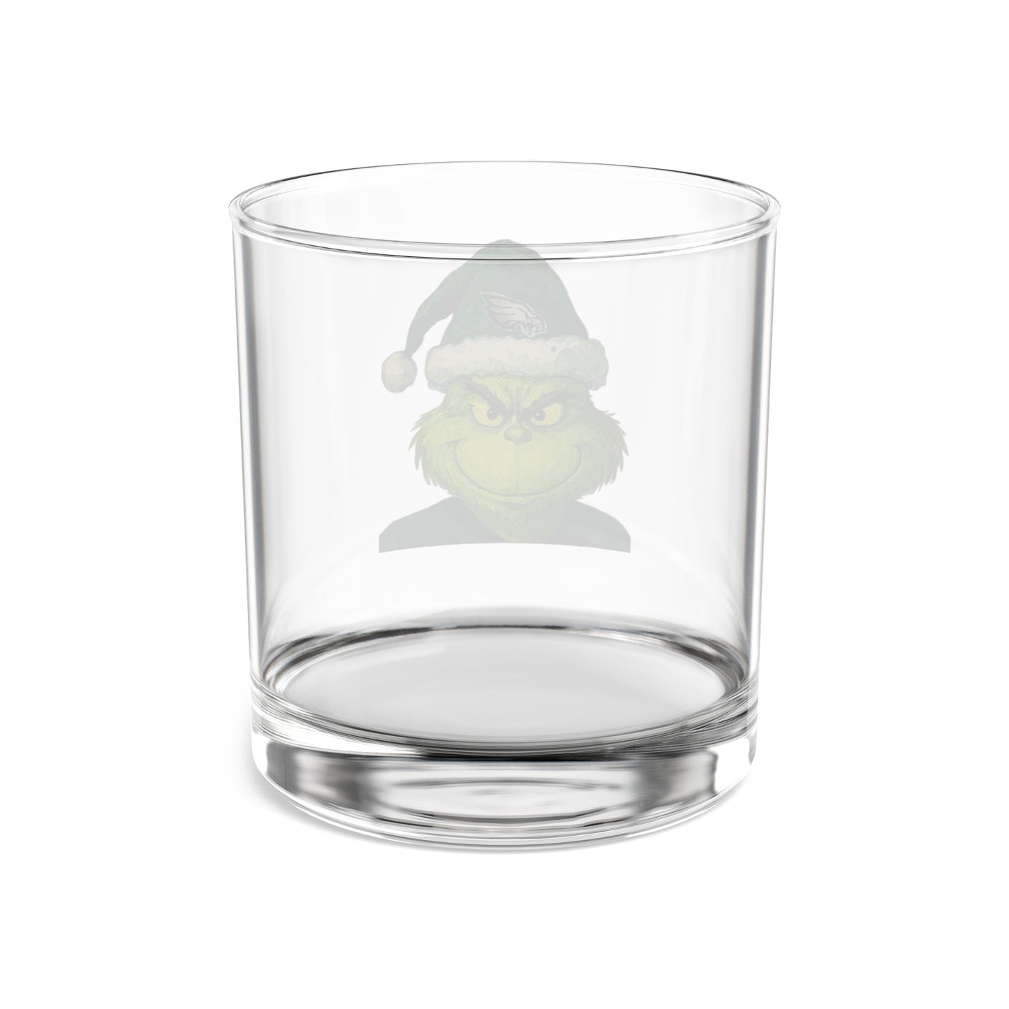 Grinch Inspired Christmas Rocks Glass | Holiday Whiskey Glass | Funny Christmas Glass