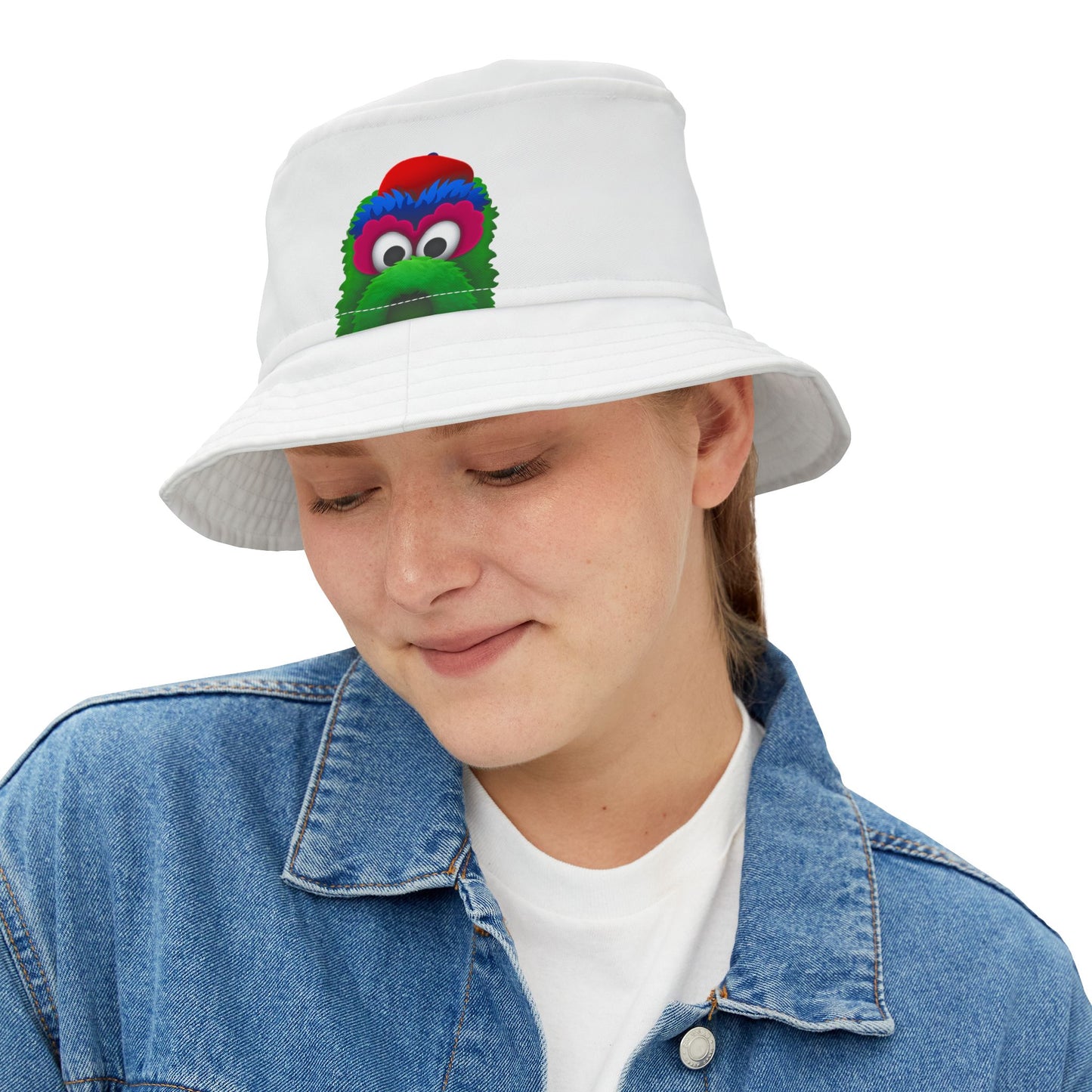Colorful Fuzzy Monster Face Bucket Hat | Cartoon Bucket Hat