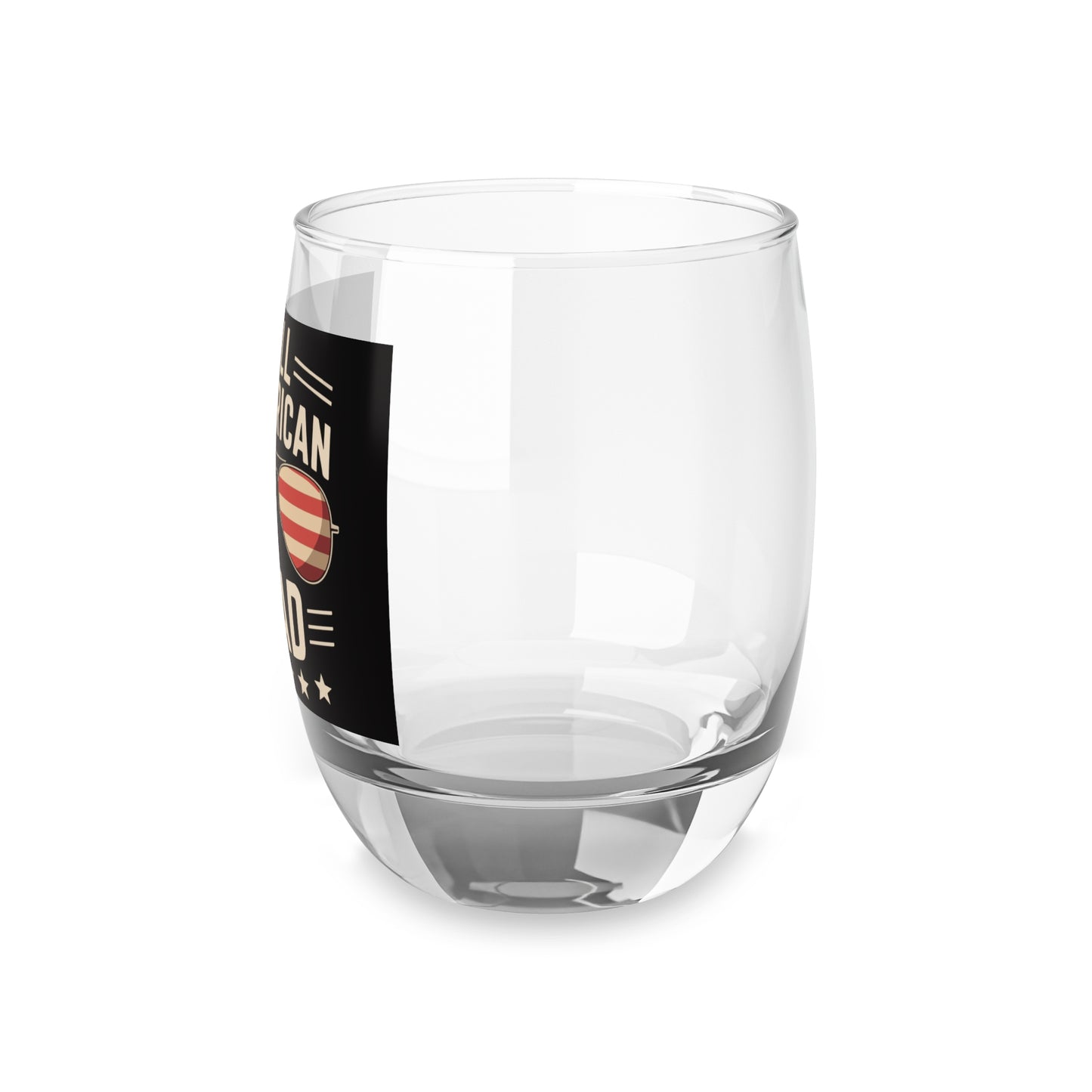 All American Dad Whiskey Glass – Patriotic Rocks Glass Gift for Father’s Day