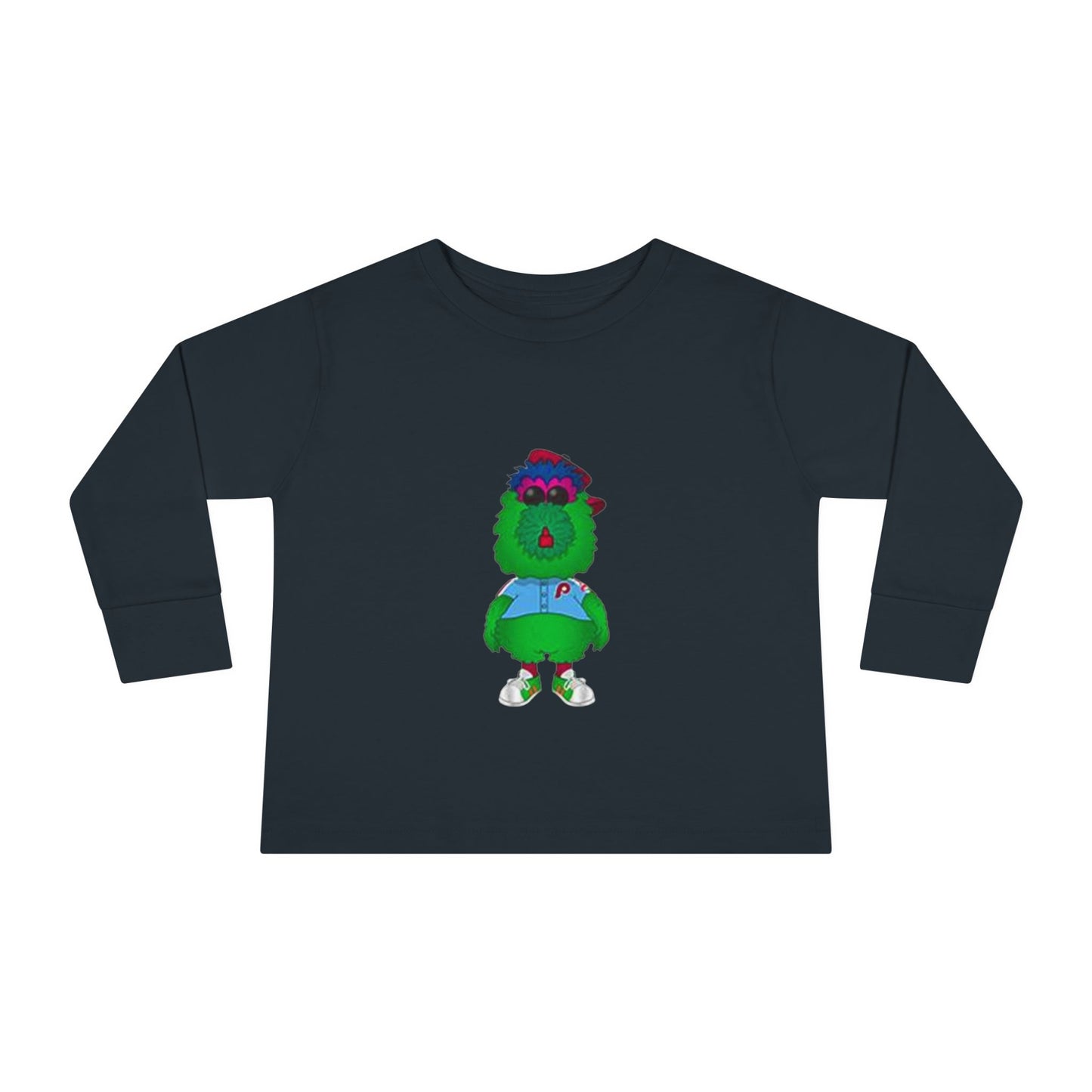 Cartoon Monster Toddler Long Sleeve Tee | Funny Baseball Fan Shirt