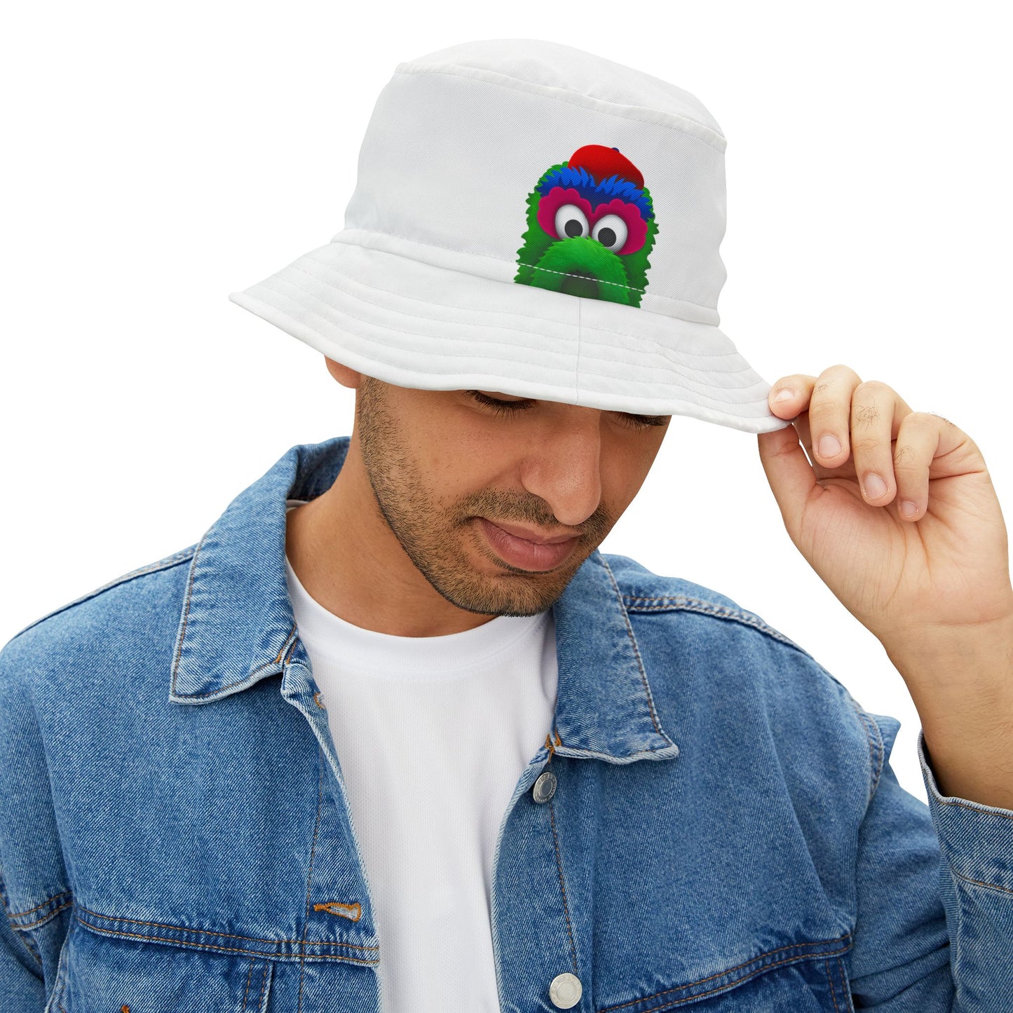 Colorful Fuzzy Monster Face Bucket Hat | Cartoon Bucket Hat
