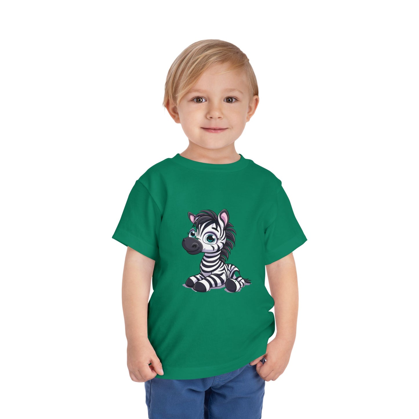Zebra Toddler & Kids T-Shirt – Cute Safari Animal Graphic Tee for Kids, Jungle Zoo Shirt