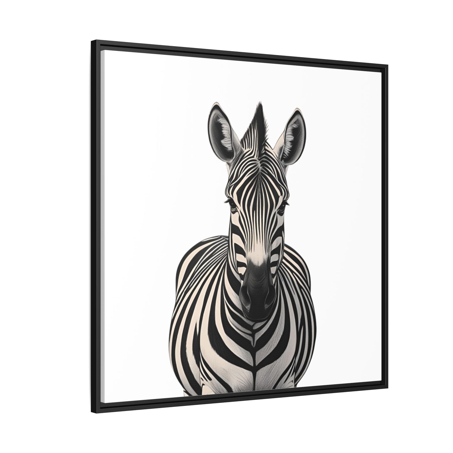 Striking Zebra Wall Art Black & White Wildlife Photography Print, Safari Animal Home Decor, Zebra Lover Nursery Room Gift
