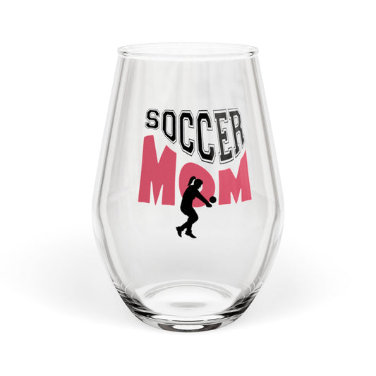 Soccer Mom Stemless Wine Glass – Team Mom Gift & Sports Drinkware
