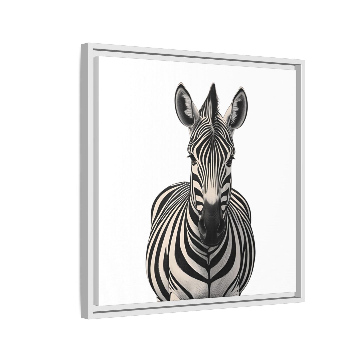 Striking Zebra Wall Art Black & White Wildlife Photography Print, Safari Animal Home Decor, Zebra Lover Nursery Room Gift