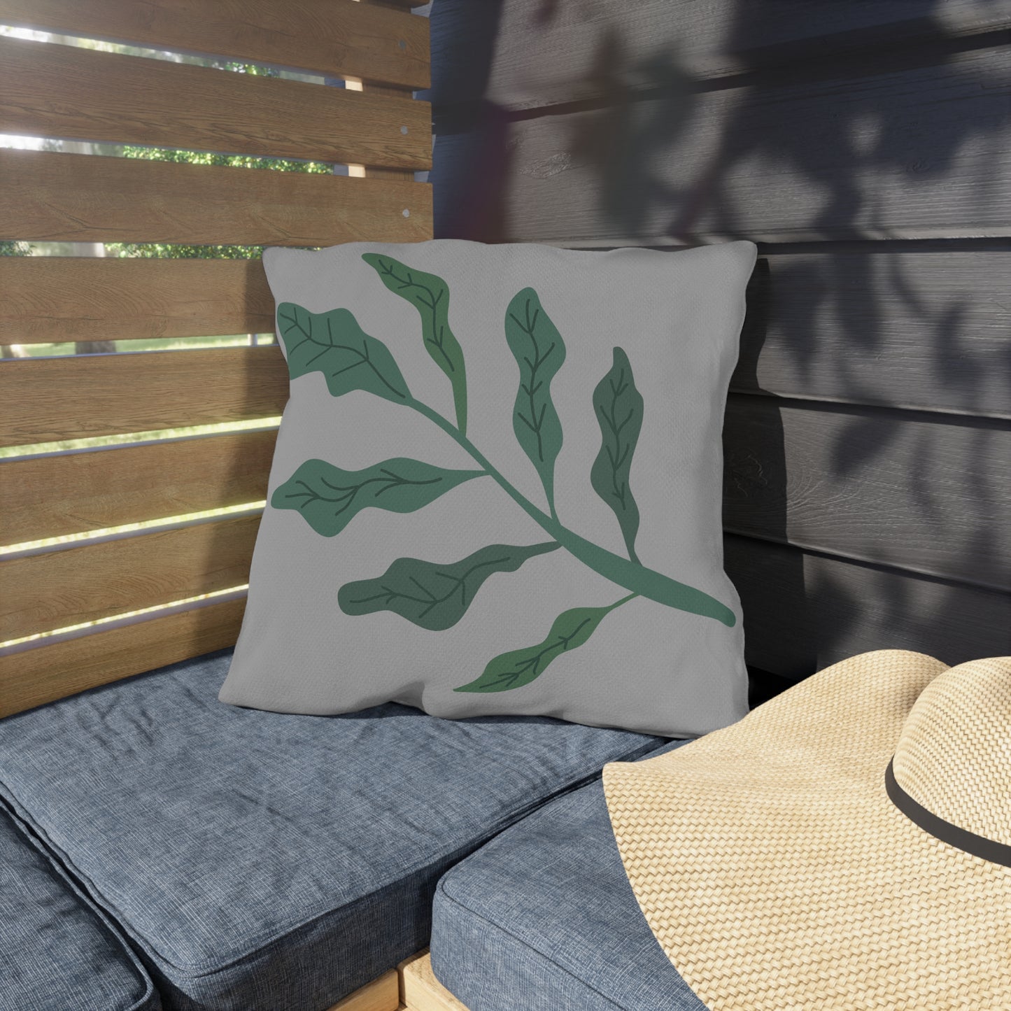 Fern Botanical Outdoor Pillow | Nature Patio Decor Cushion