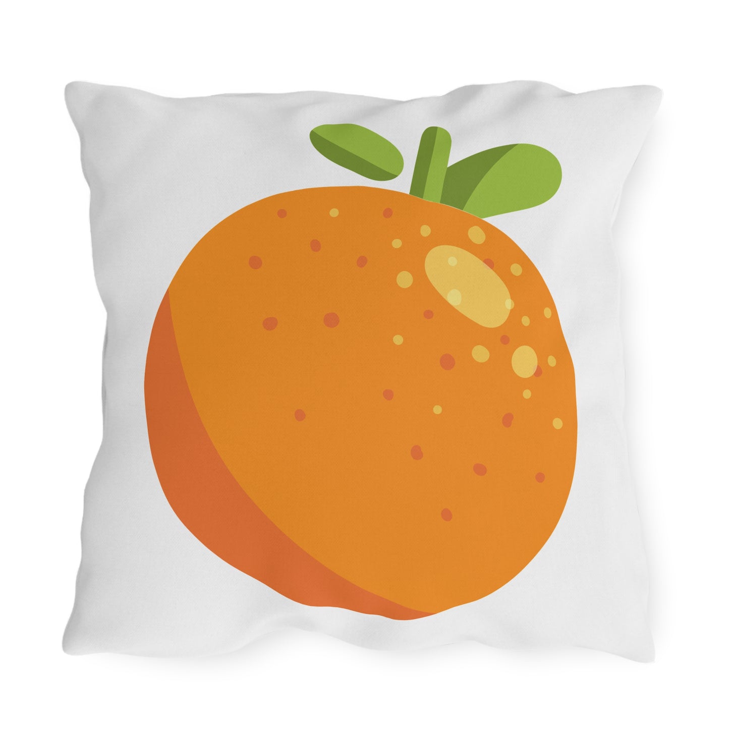 Orange Outdoor Throw Pillow | Decorative Patio Garden Cushion