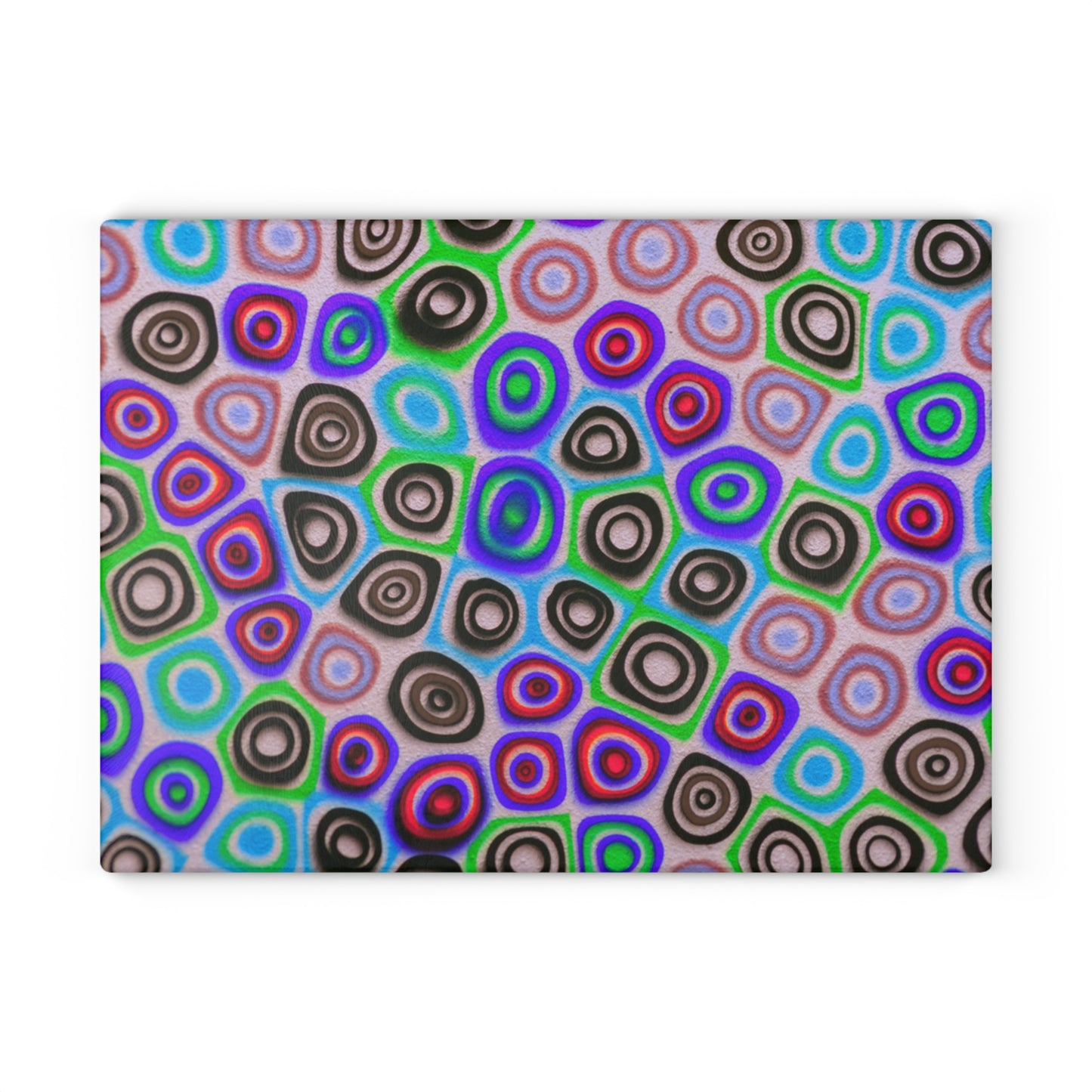 Colorful patterned product on a white background